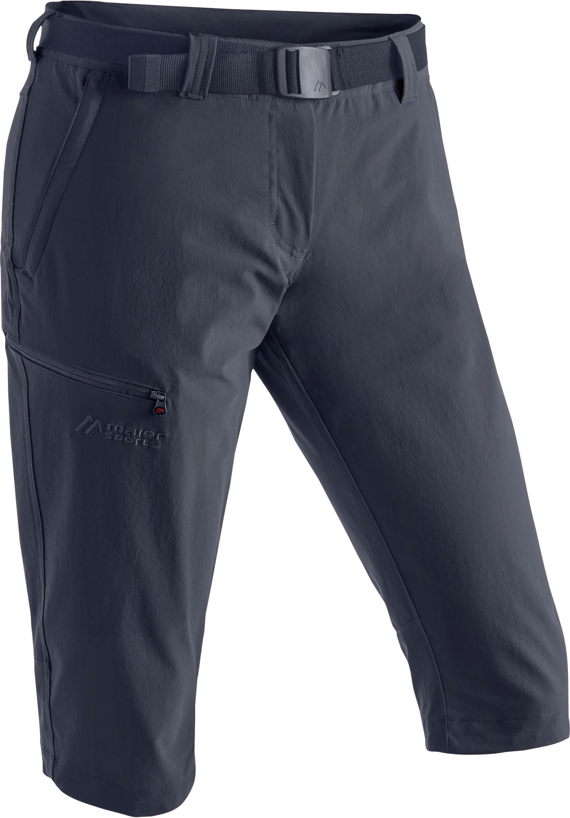 maier sports Caprihose Slim 3/4 Dryprotec Blau