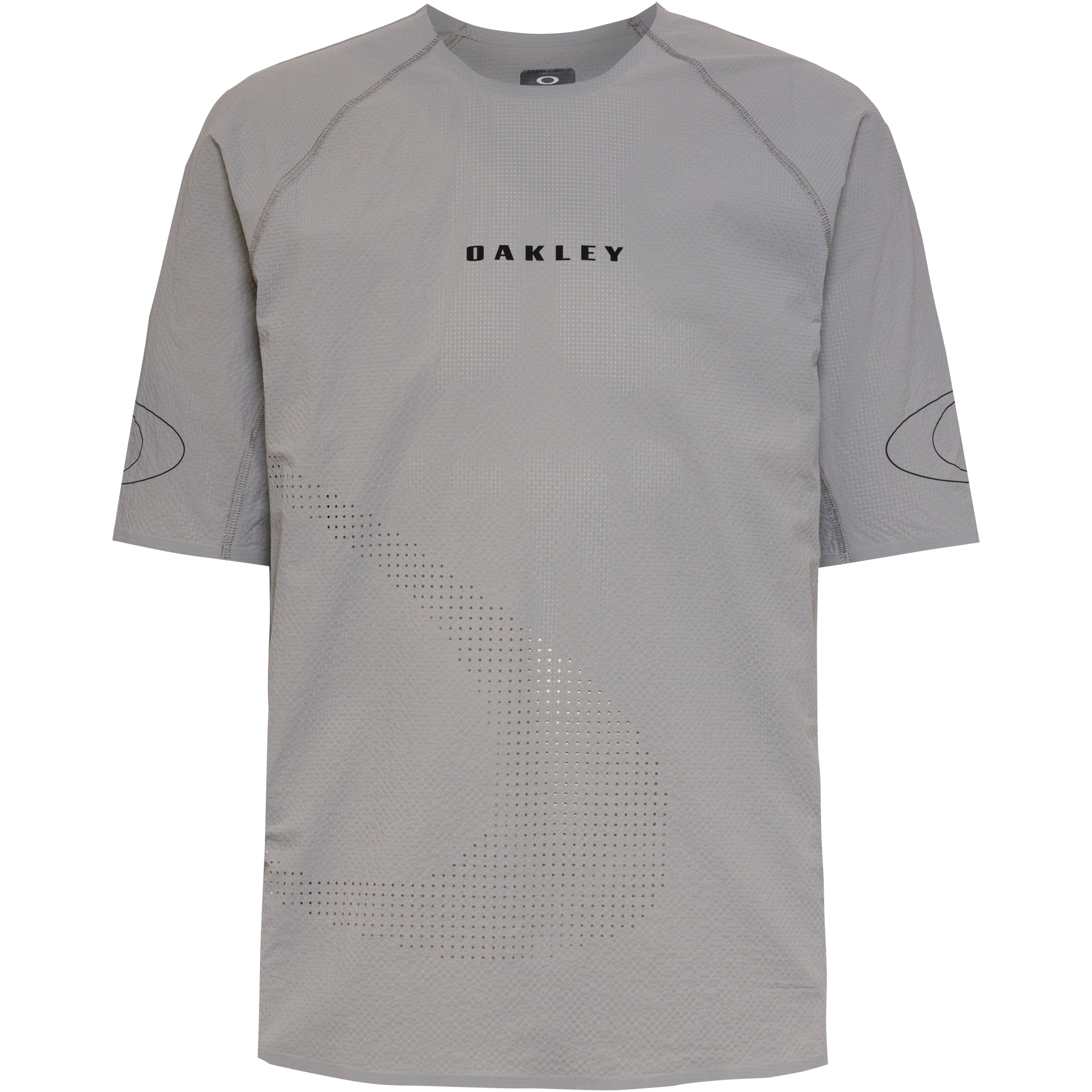 Oakley Funktionsshirt Flache Nähte Raglan Polyamid-Elastan Grau