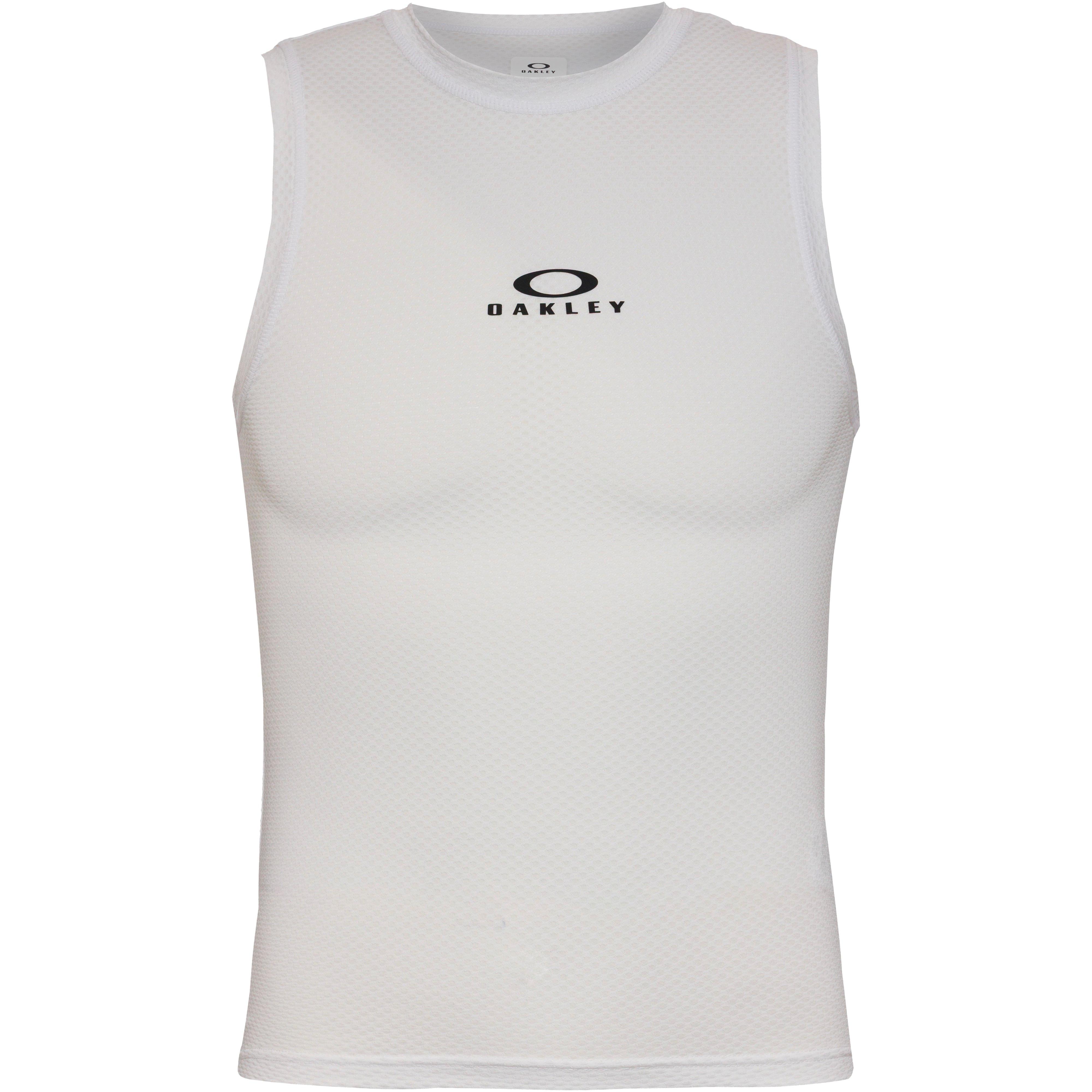 Oakley Funktionstank Semi-Transparent Polyester-Elastan Weiß