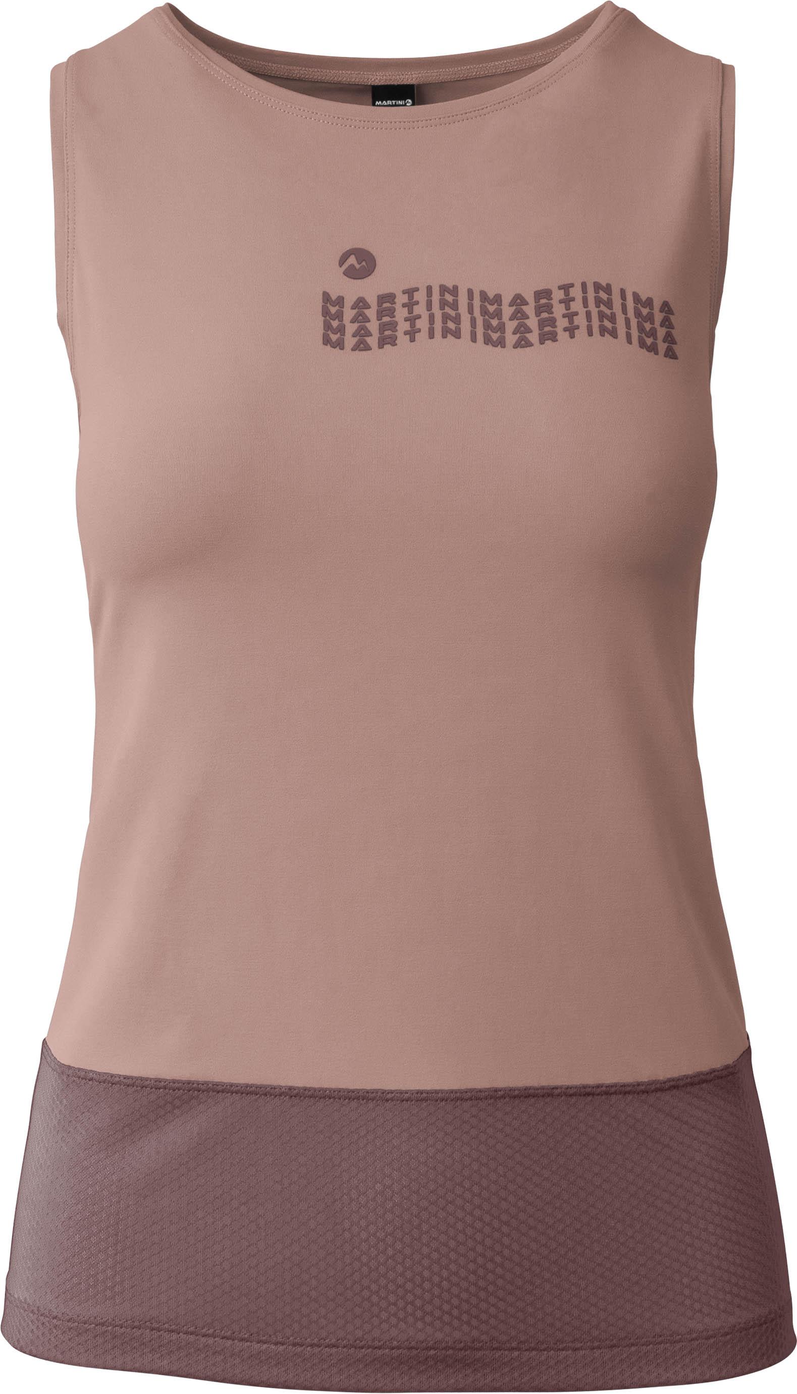 Martini Tanktop Rundhals Meshbreite Rosa