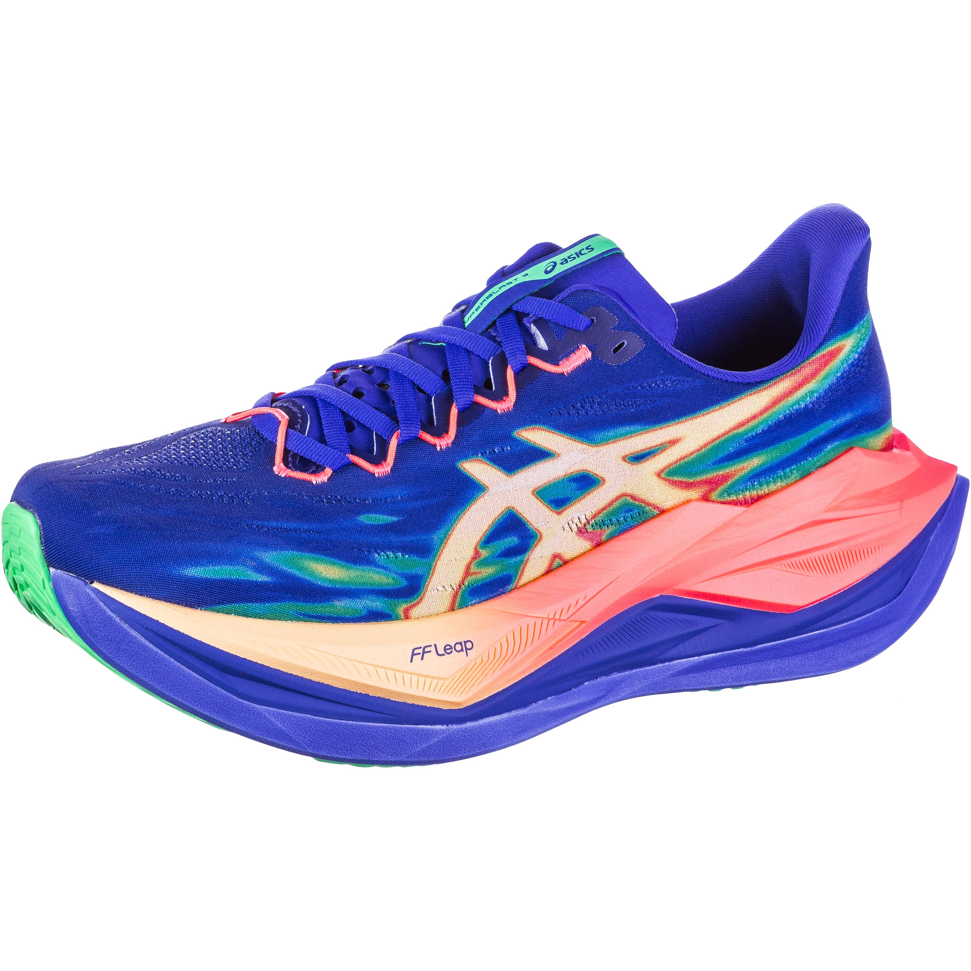 ASICS Laufschuhe Wettkampf Synthetik Blau
