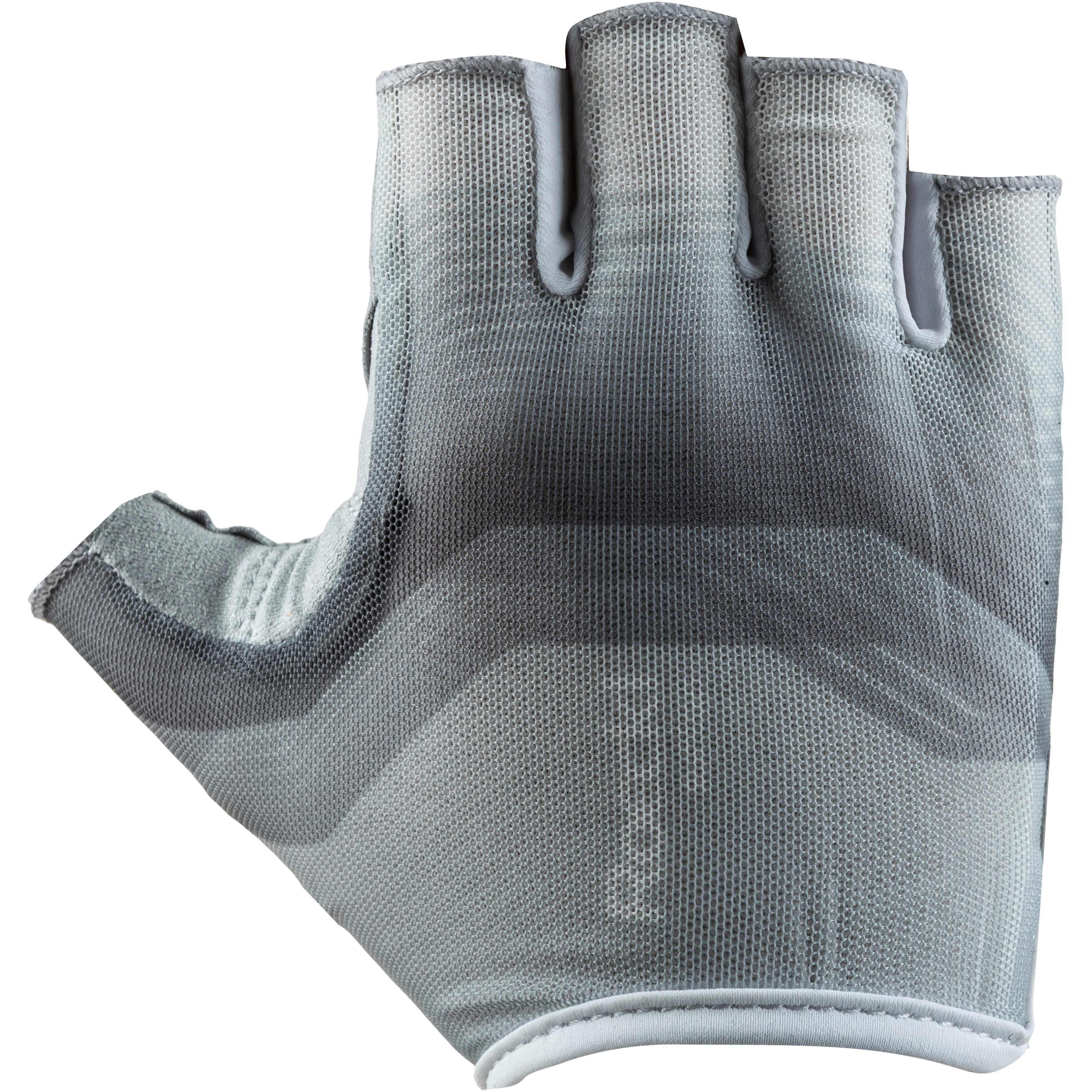 Roeckl Fingerlose Fahrradhandschuhe Eco.Suntan Mesh Grau