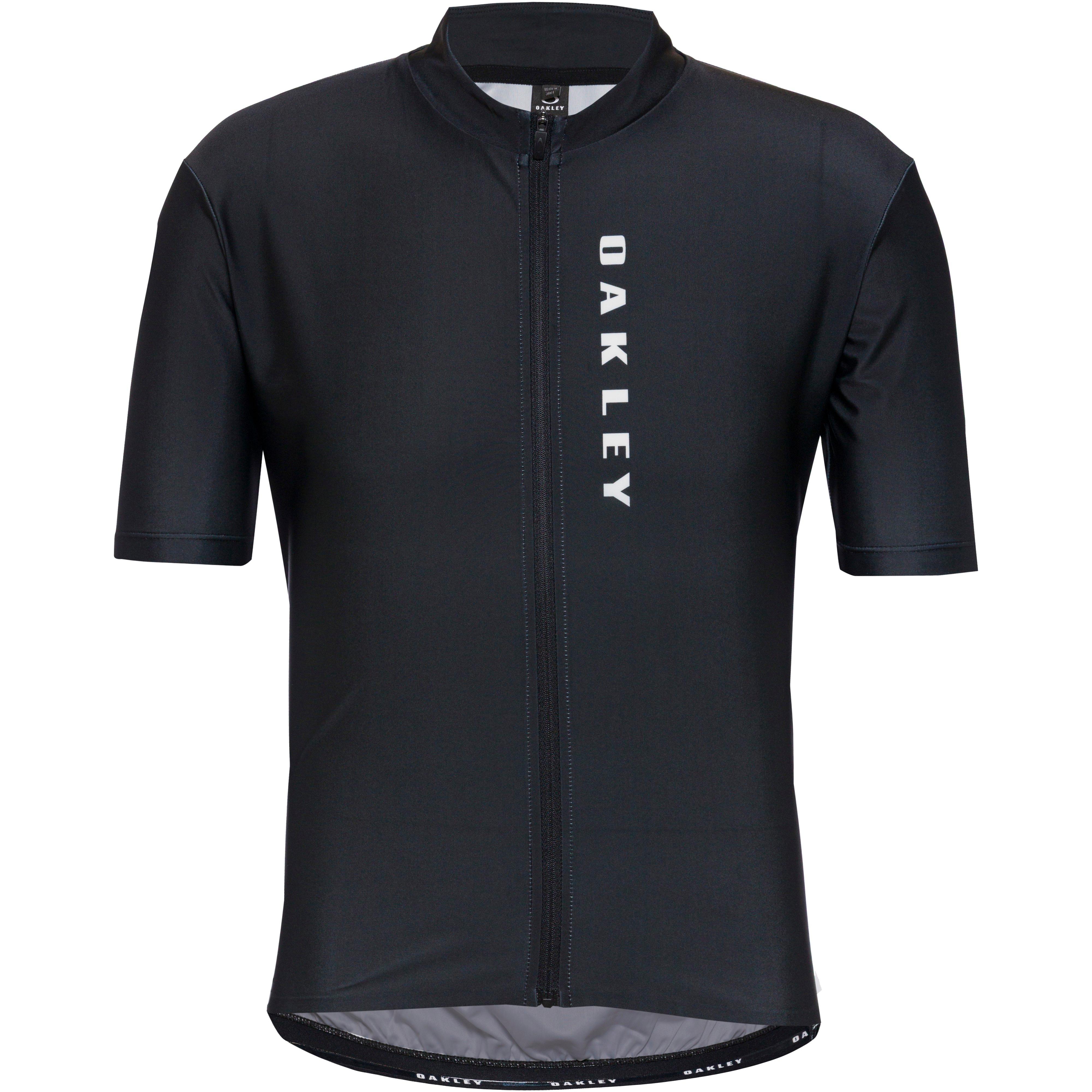 Oakley Trikot Stretch High Collar Polyester-Elastan Schwarz