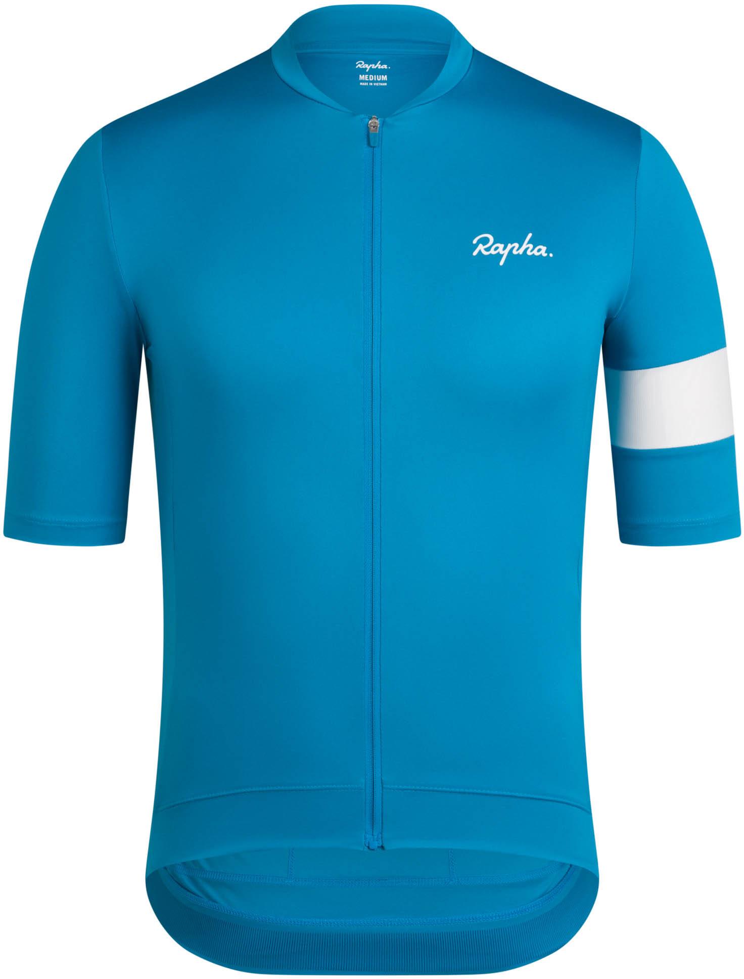 Rapha Trikot Angeschnittener Kragen Reißverschluss Blau