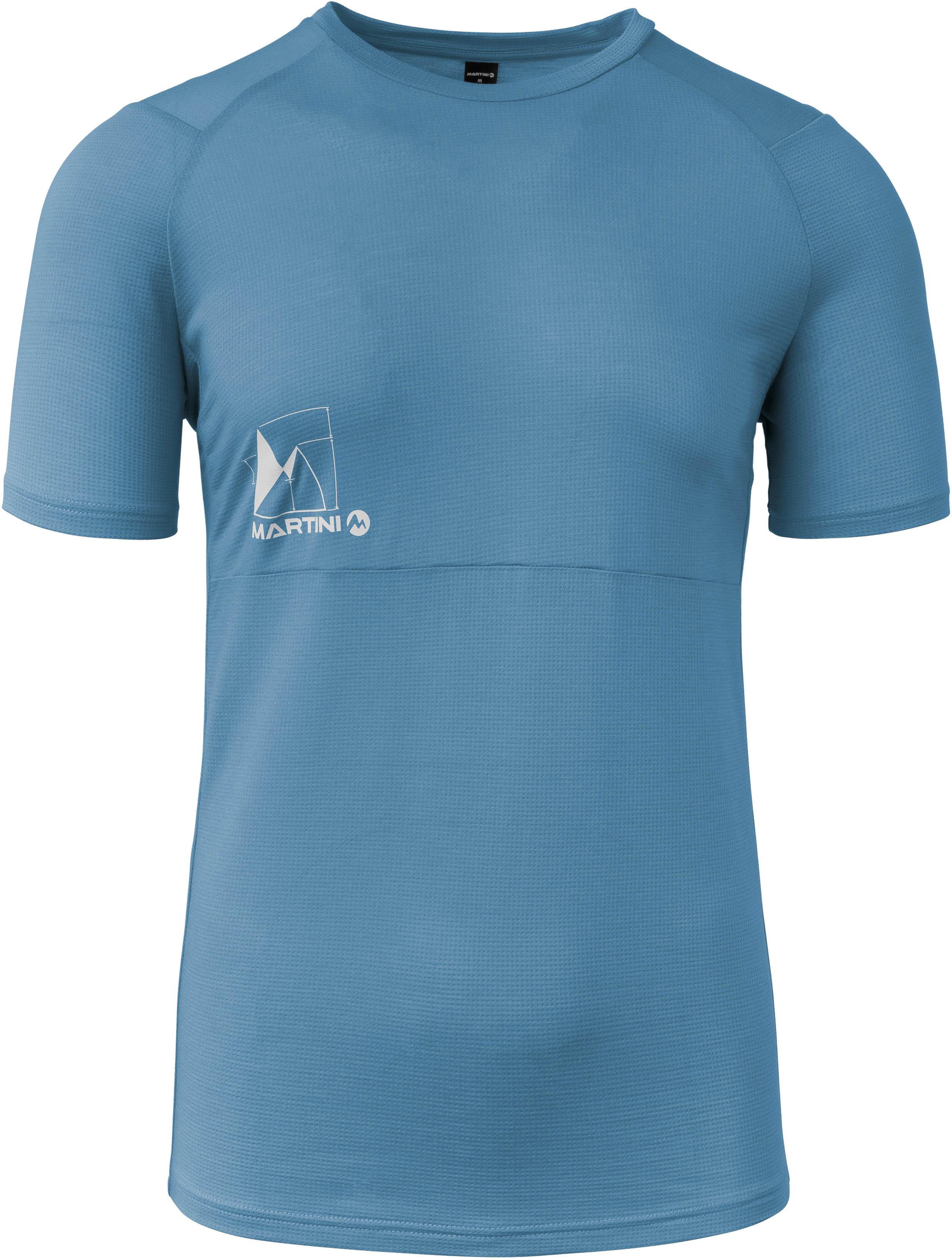 Martini Funktionsshirt Flow Strukturiert Polyester-Elastan Blau