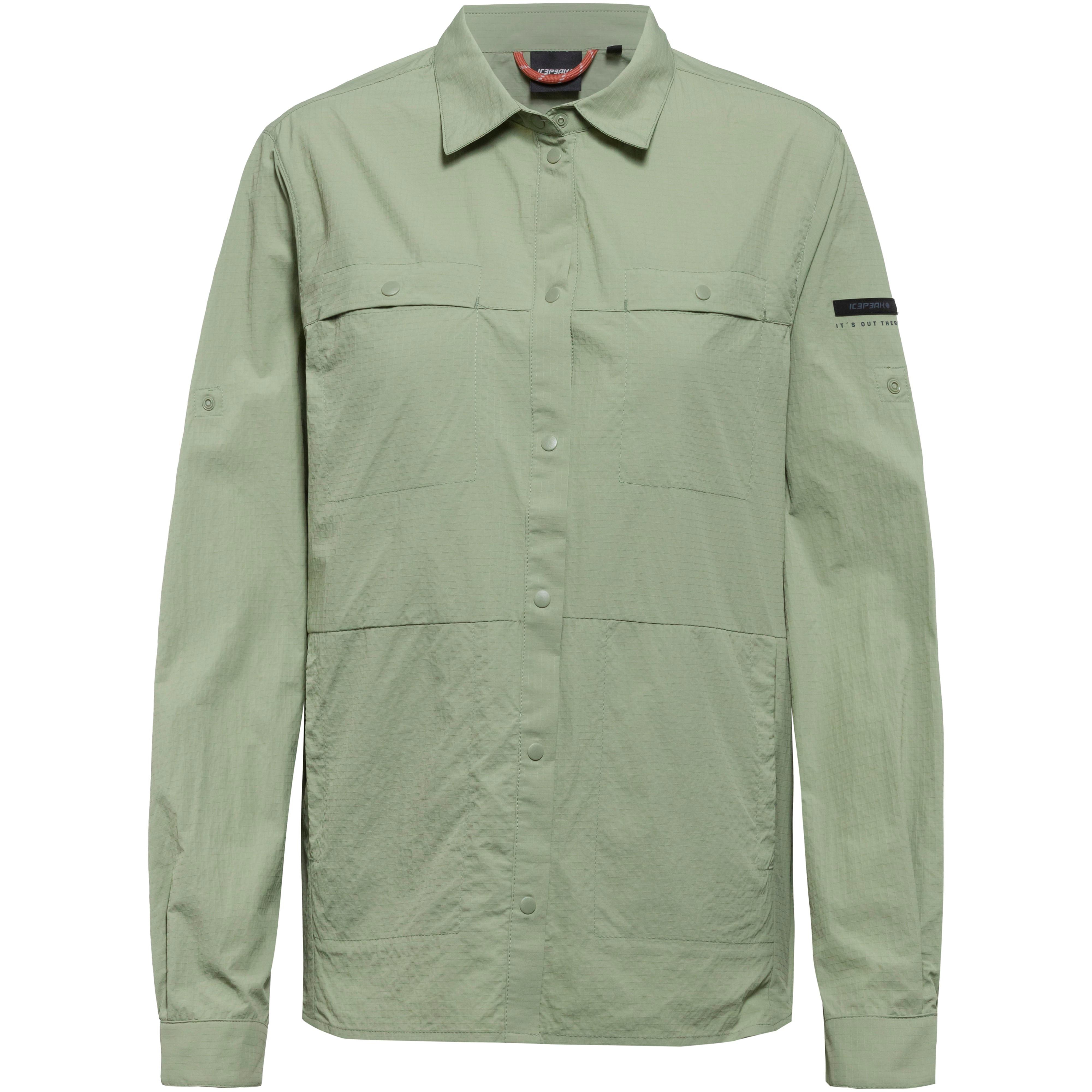 icepeak Funktionsbluse Ripstop-Gewebe Polyamid Grün