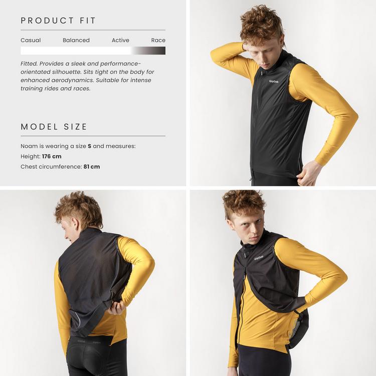 GripGrab GripGrab PACR Fahrradweste Herren - black - 3 | SportScheck