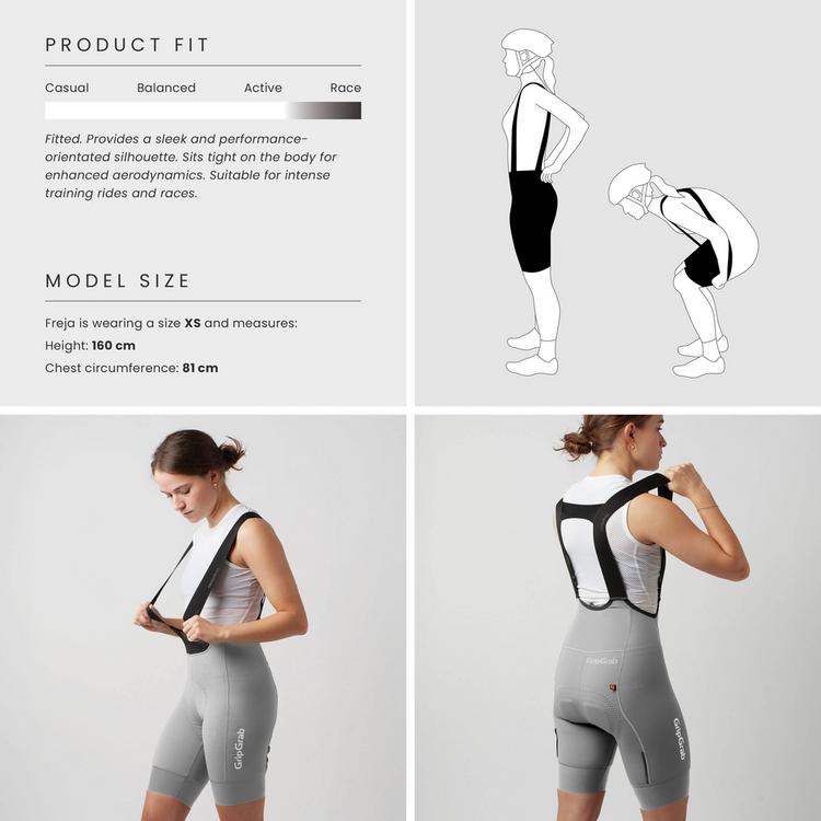 GripGrab GripGrab PACR Bibtights Damen - grey - 3 | SportScheck