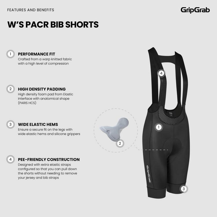 GripGrab GripGrab PACR Bibtights Damen - black - 5 | SportScheck