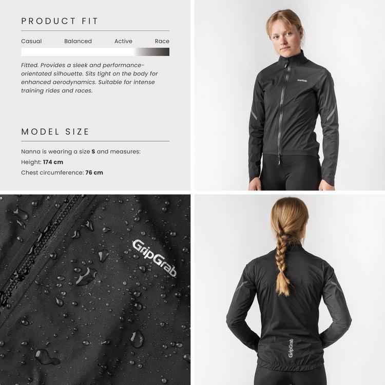 GripGrab GripGrab PACR Fahrradjacke Damen - black - 5 | SportScheck