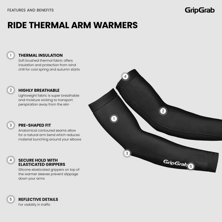 GripGrab GripGrab RIDE Thermo Armlinge - black - 3 | SportScheck