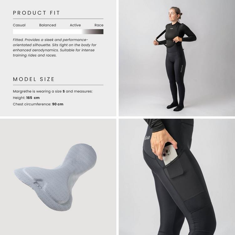 GripGrab GripGrab PACR Thermo Bibtights Damen - black - 3 | SportScheck