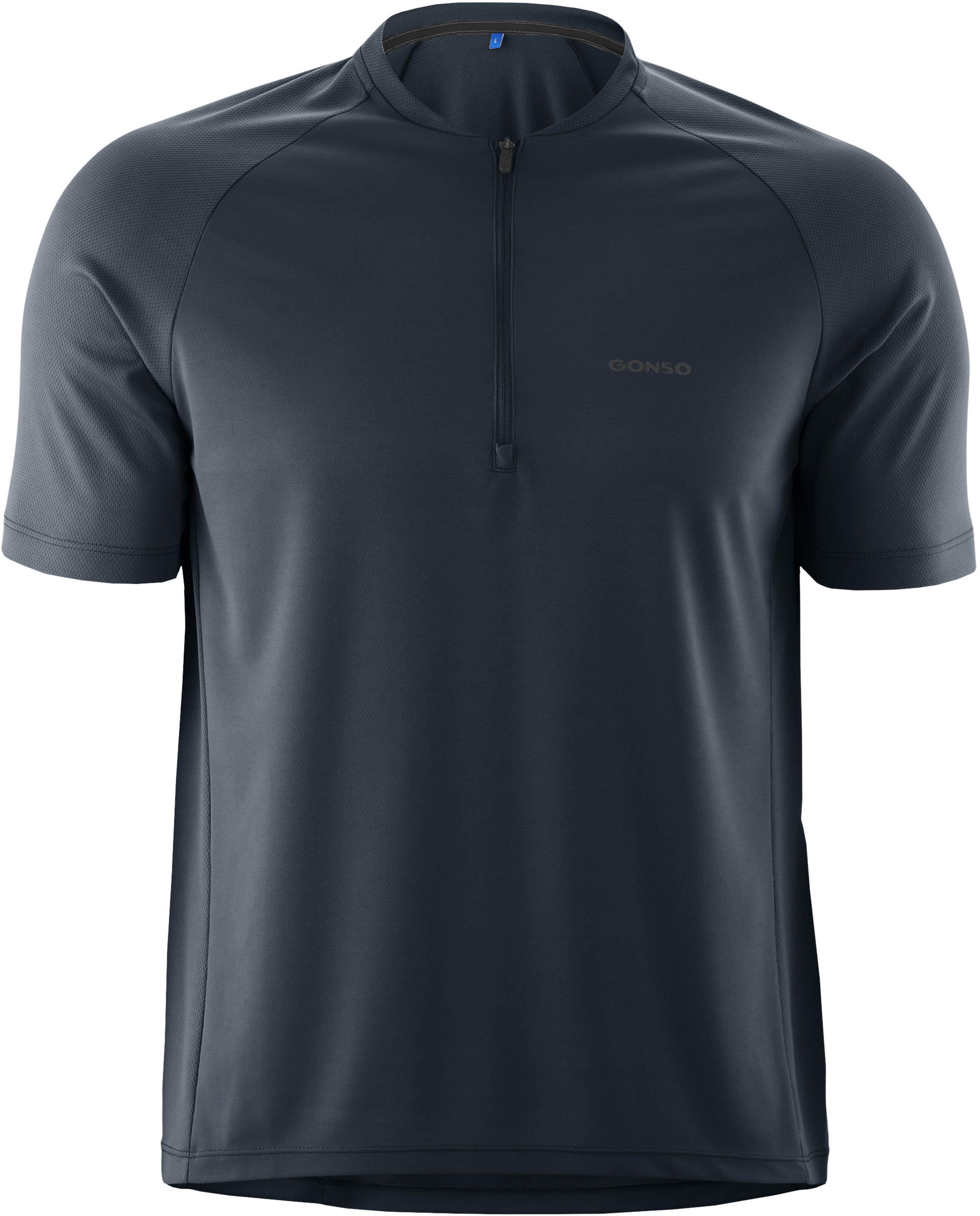 Gonso Trikot Kurzärmliges Fahrradtrikot Polyester Blau