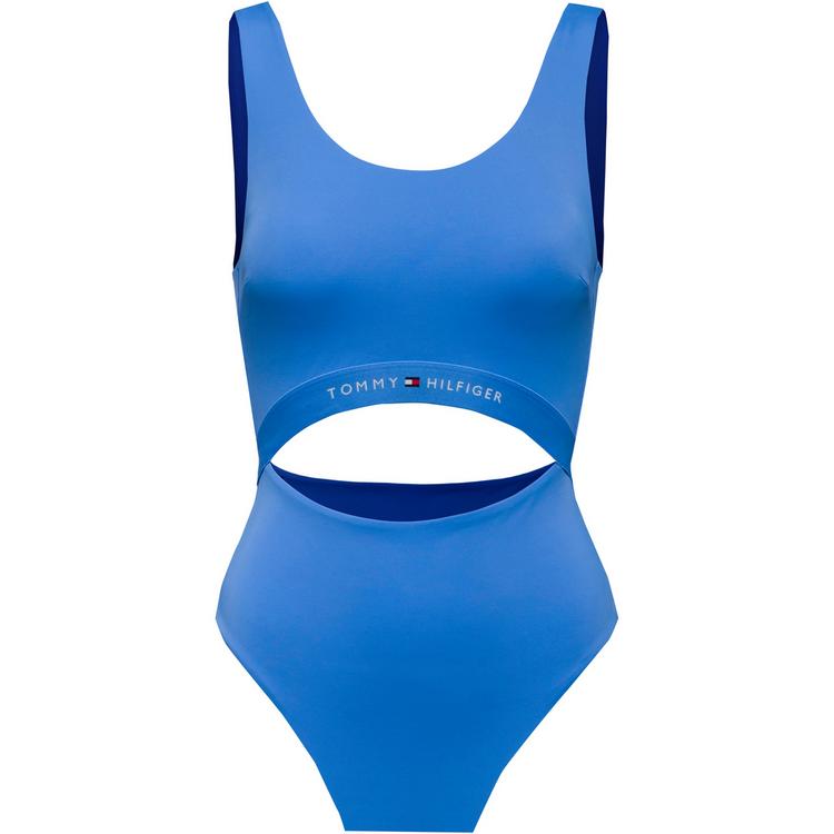 Tommy Hilfiger Tommy Hilfiger CUT OUT ONE PIECE Badeanzug Damen - copenhagen blue - 0 | SportScheck