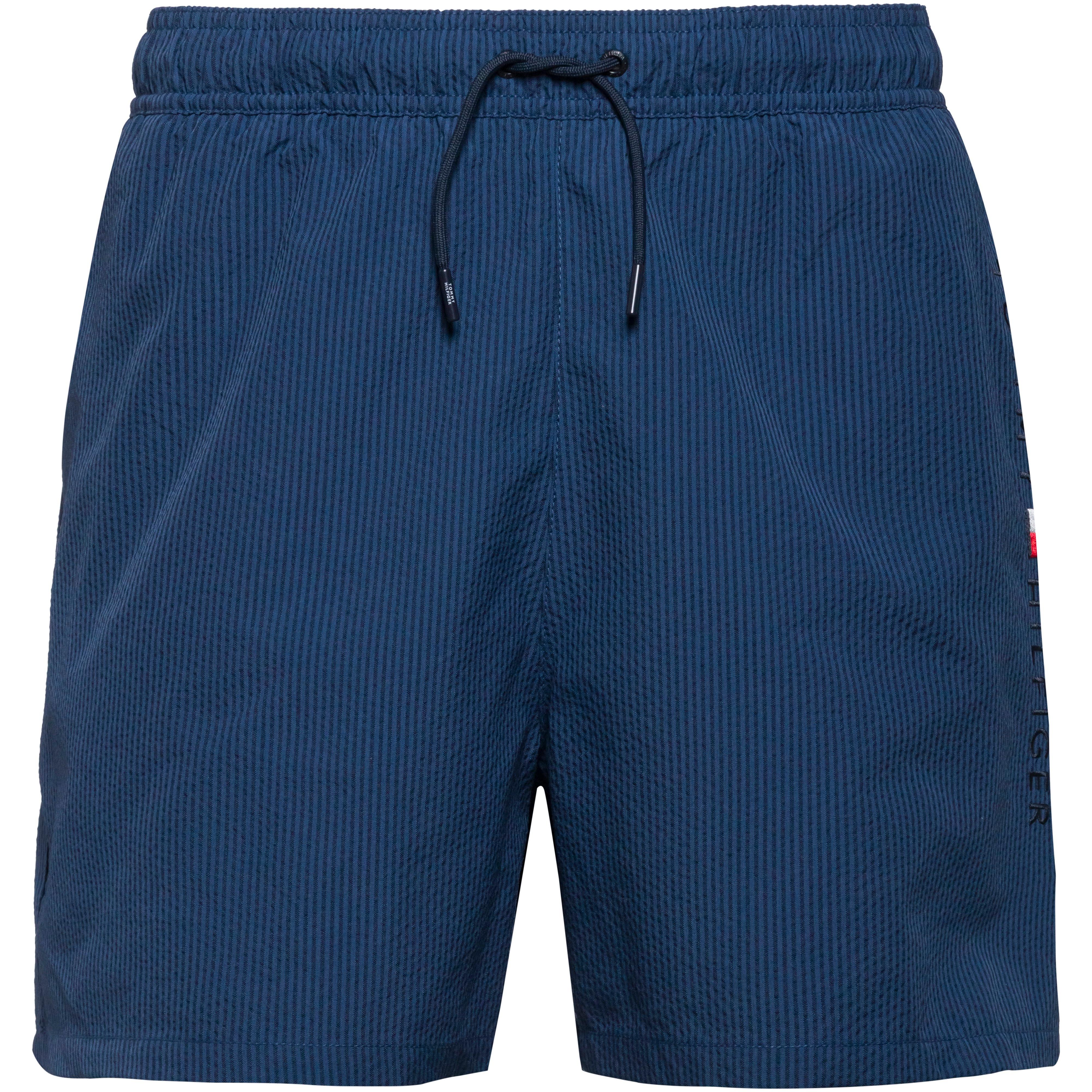 Tommy Hilfiger Badehose Streifen-Design Kunstfaser Blau