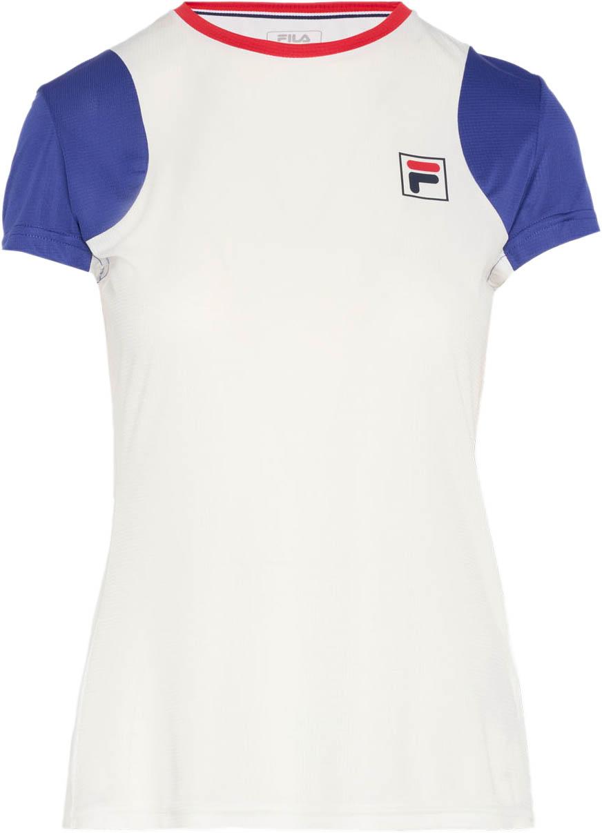 Fila Tennisshirt Obermaterial Polyester Weiß