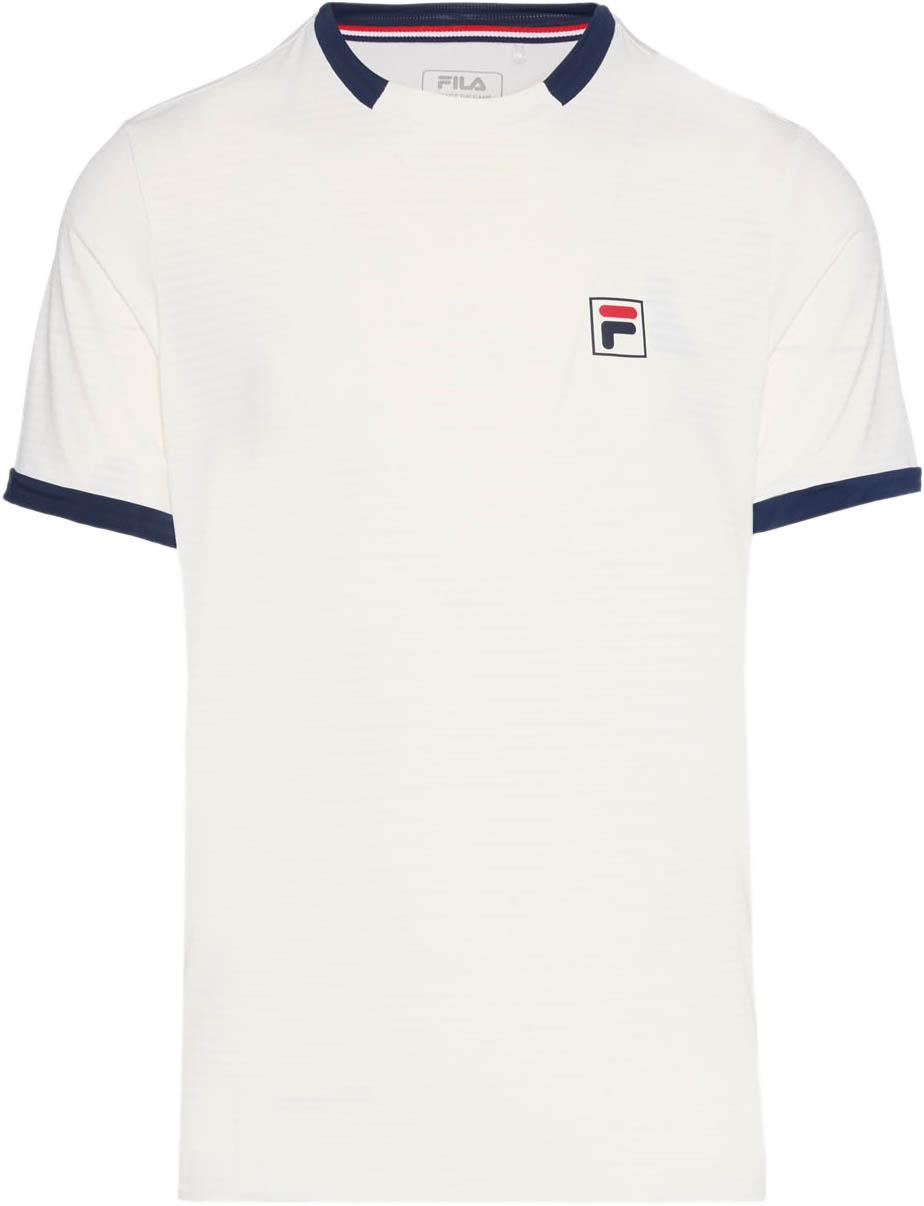 Fila FILA Tennisshirt DrySkin Logo Contrast Weiß