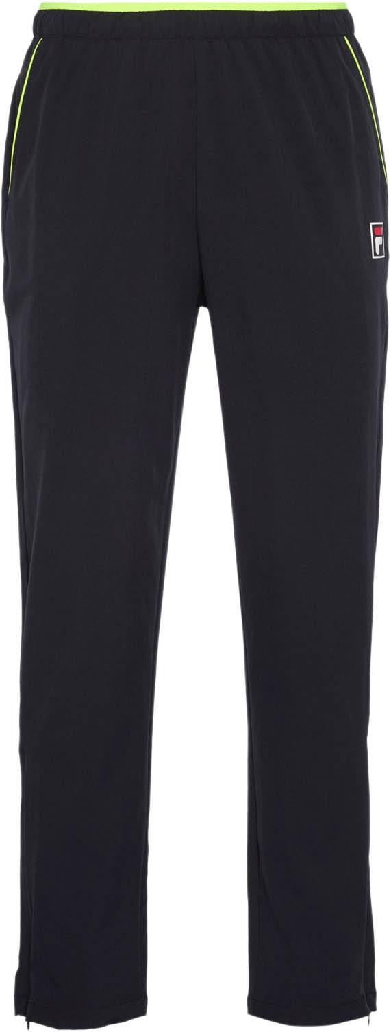 Fila Trainingshose Herren Elastikbund Seitentaschen Polyester Schwarz