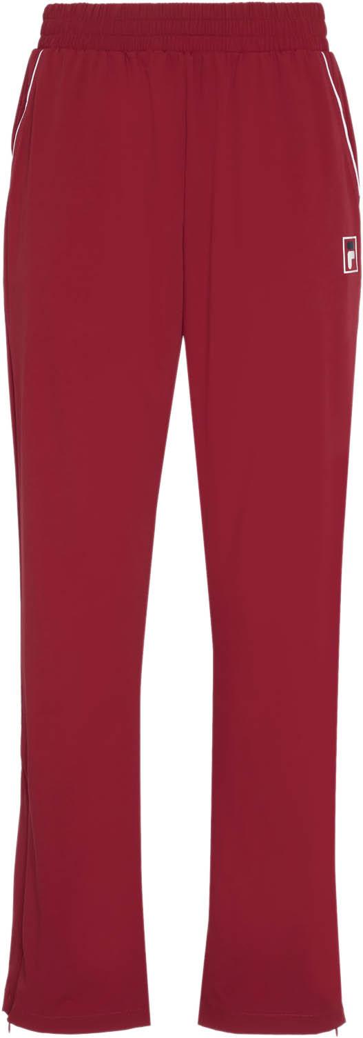 Fila Trainingshose Damen Elastikbund Seitentaschen Polyester Rot