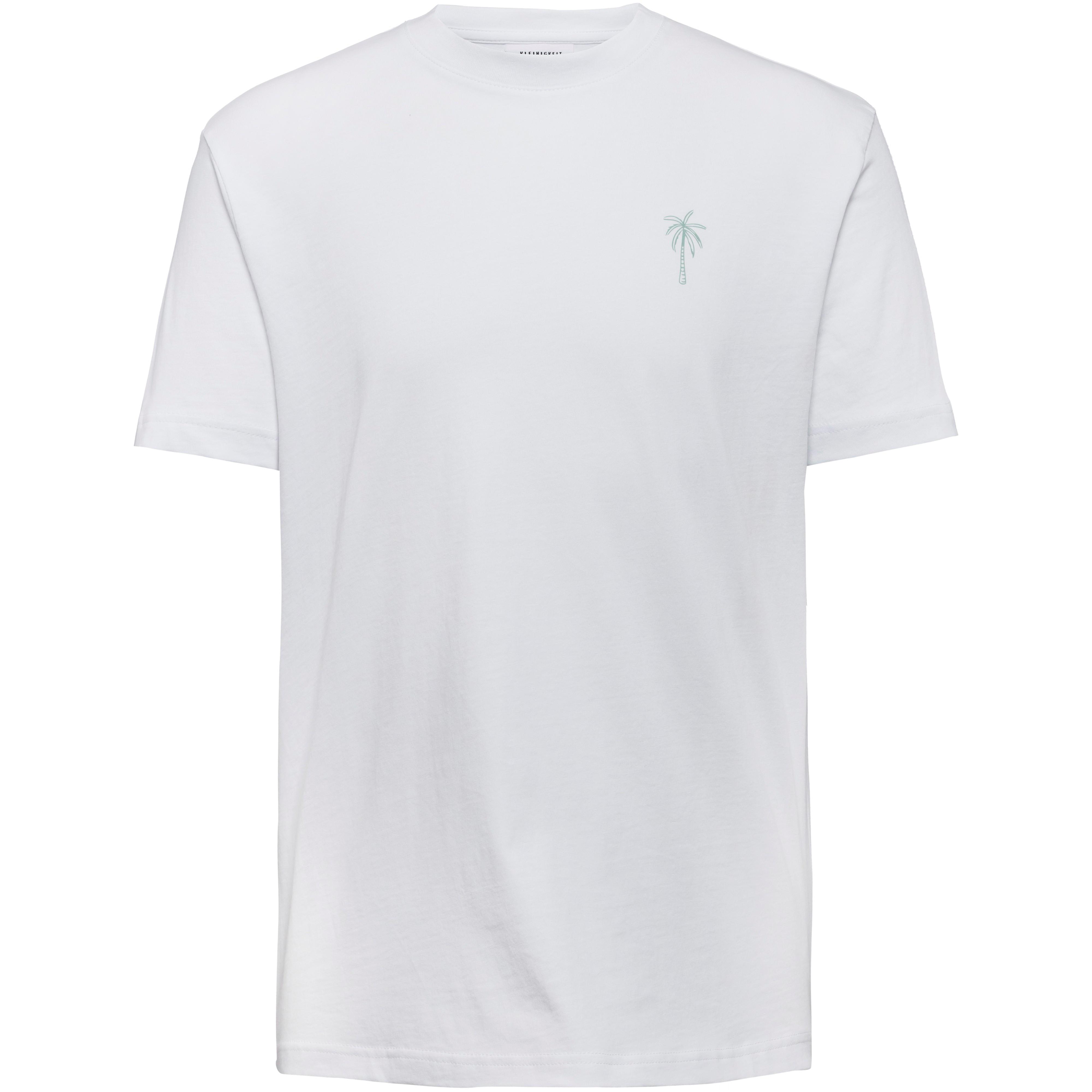 Kleinigkeit T-Shirt Palmen Print Baumwolle-Naturfaser Weiss