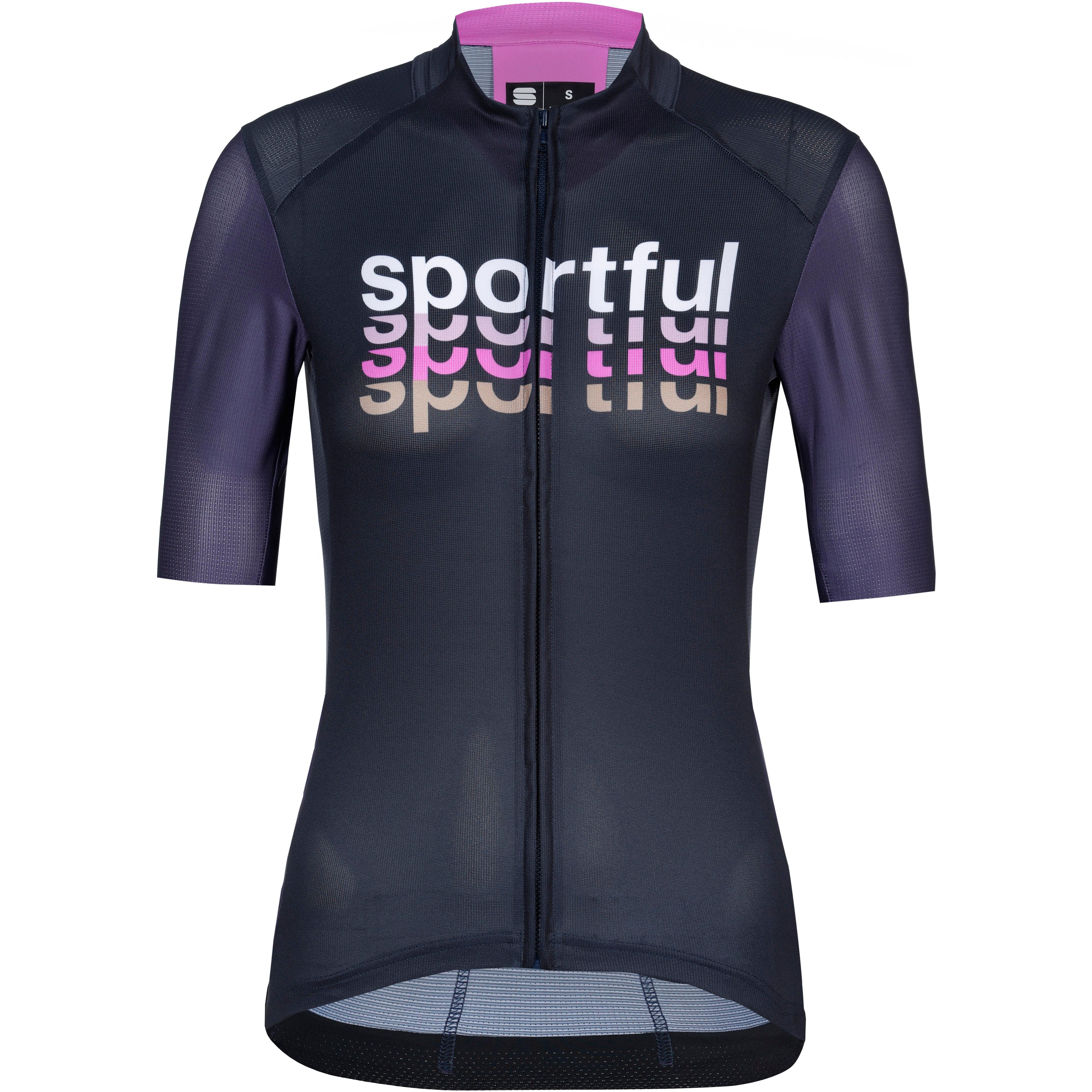 Sportful Trikot Mesh-Print Polyester-Elastan Weiss