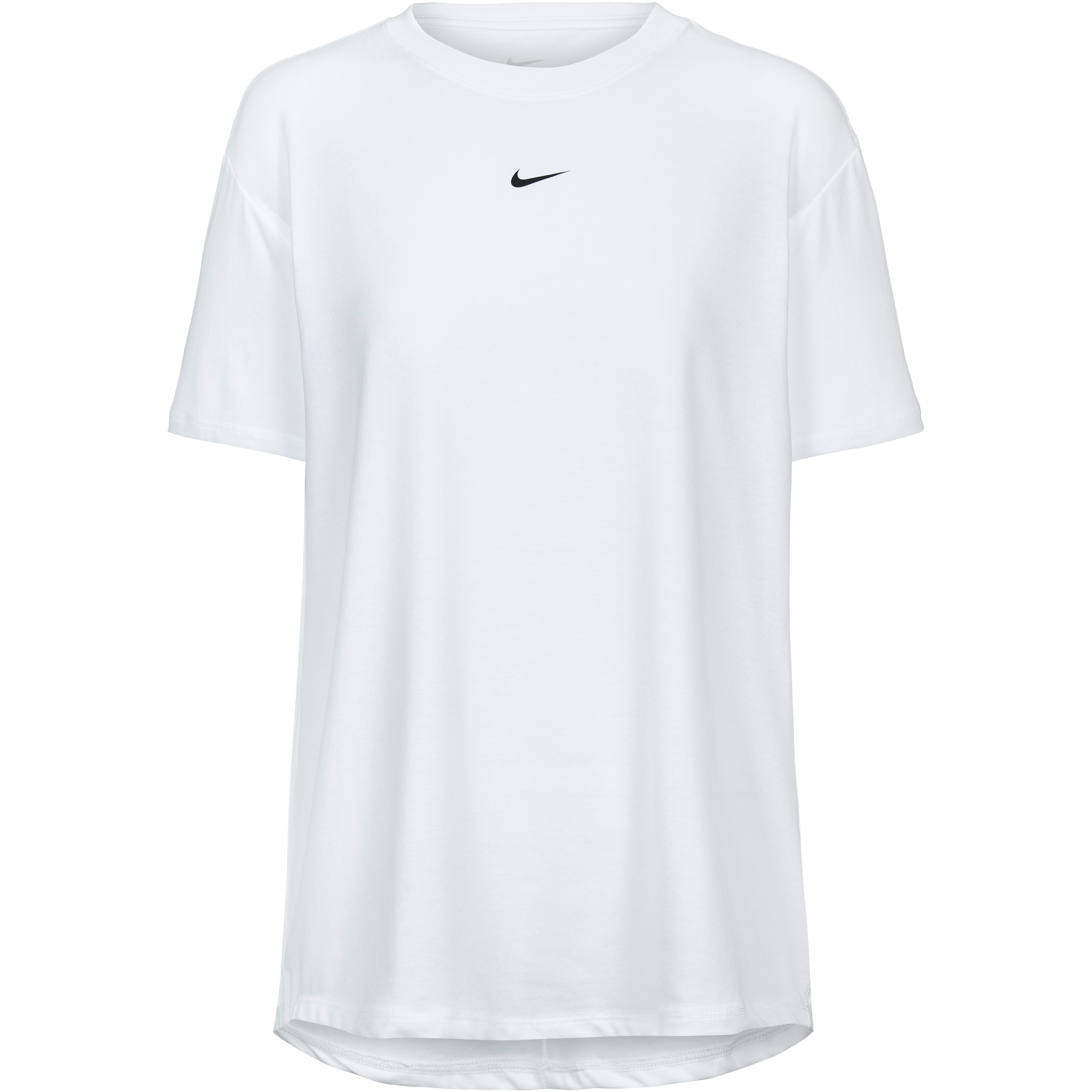 Nike Funktionsshirt ONE RELAXED DRI-FIT Polyester-Baumwolle-Elastan Weiss