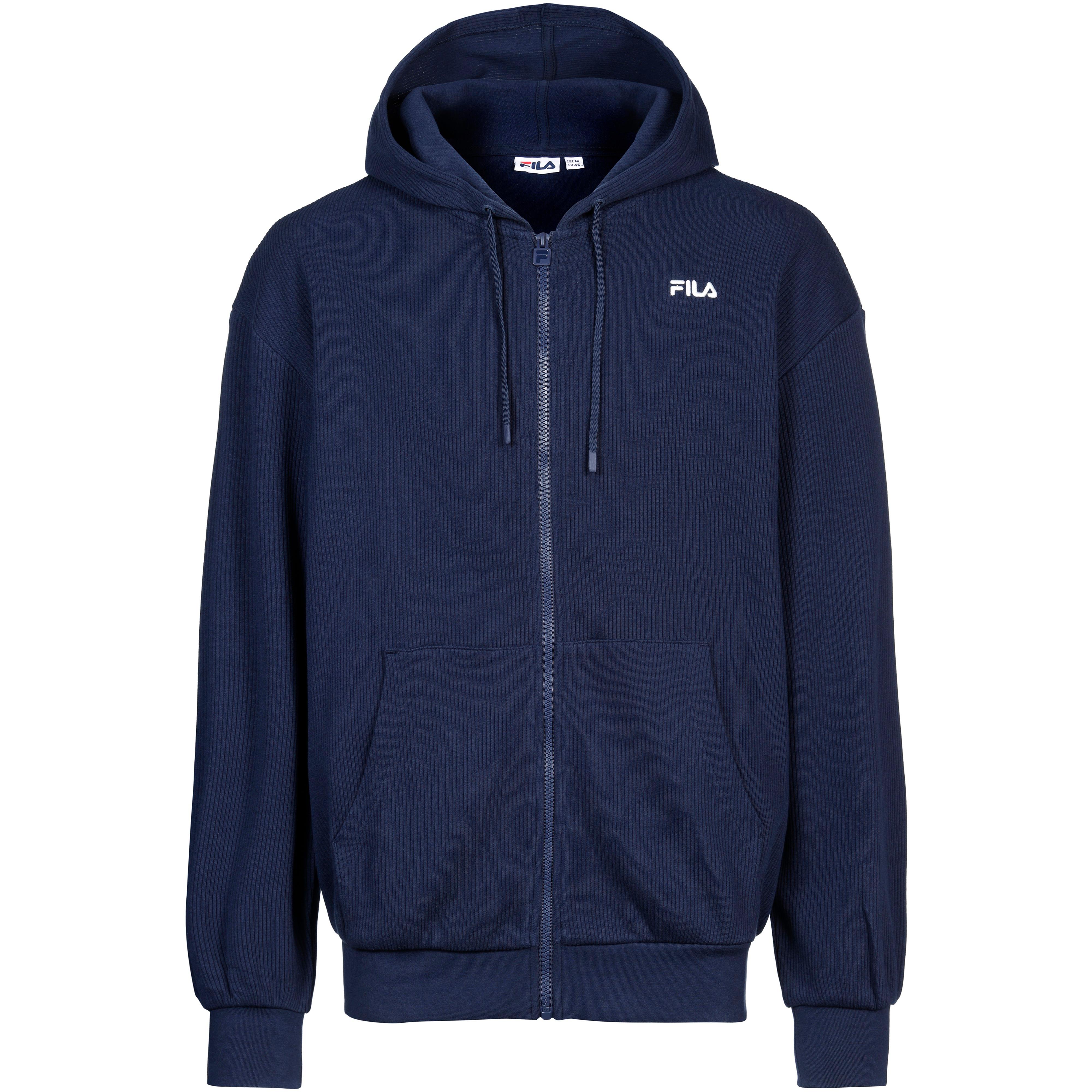 Fila Sweatjacke Struktur Baumwolle Schwarz