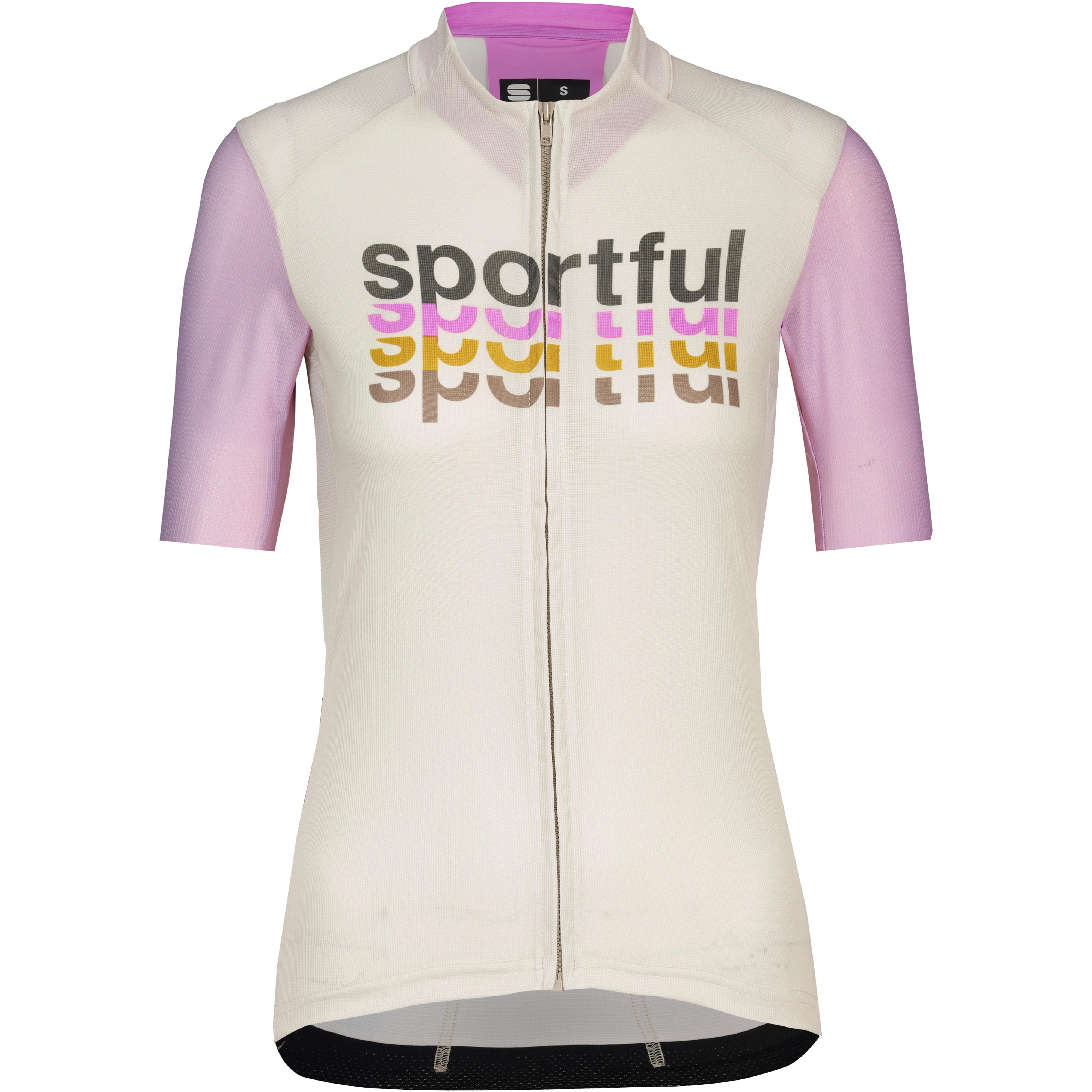 Sportful Trikot Mesh-Print Polyester-Elastan Weiss