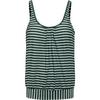 VENICE BEACH Oversize-Tankini-Top Bikini Oberteil Damen - oliv stripe