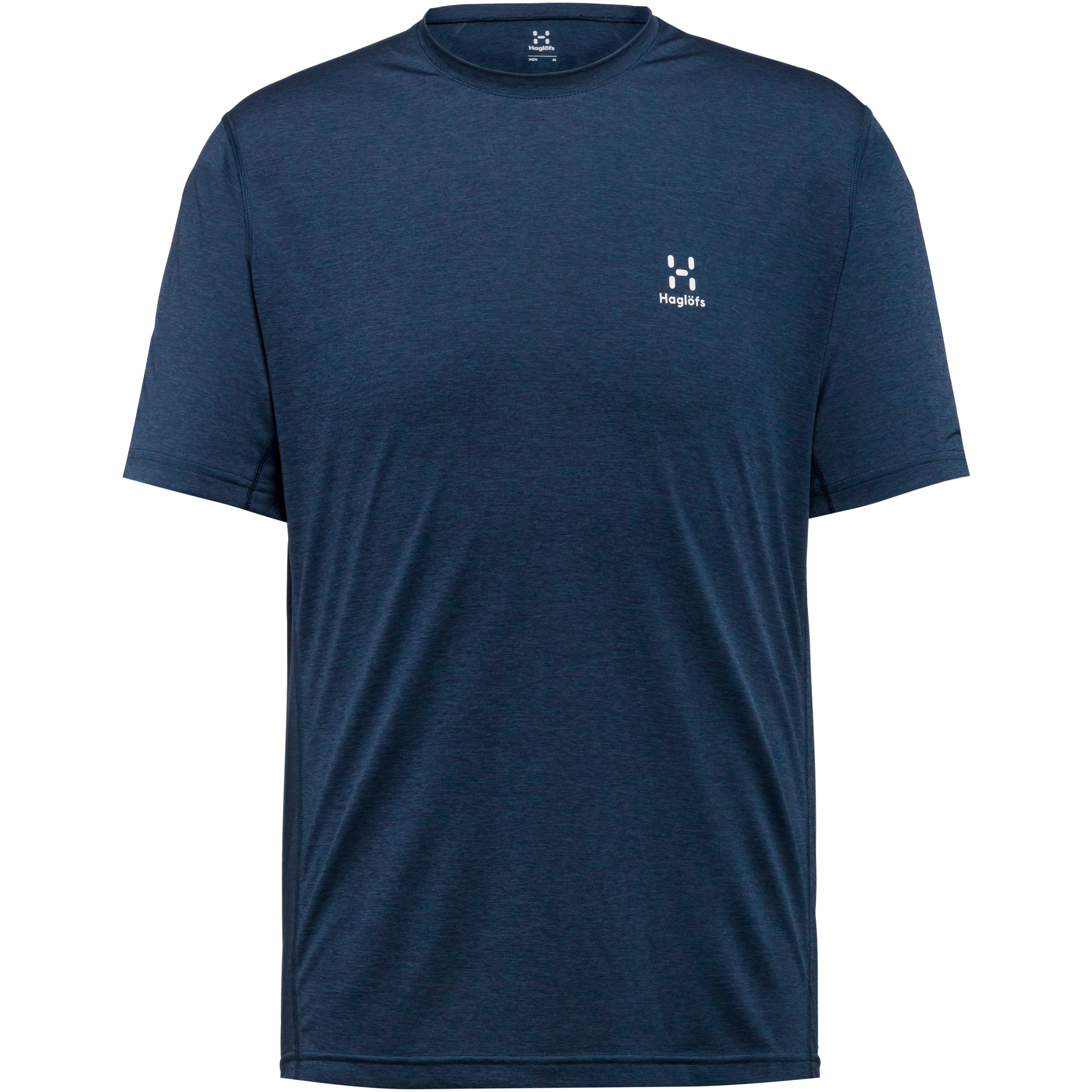 Haglöfs Funktionsshirt Ridge Kurzarm Kunstfaser Blau