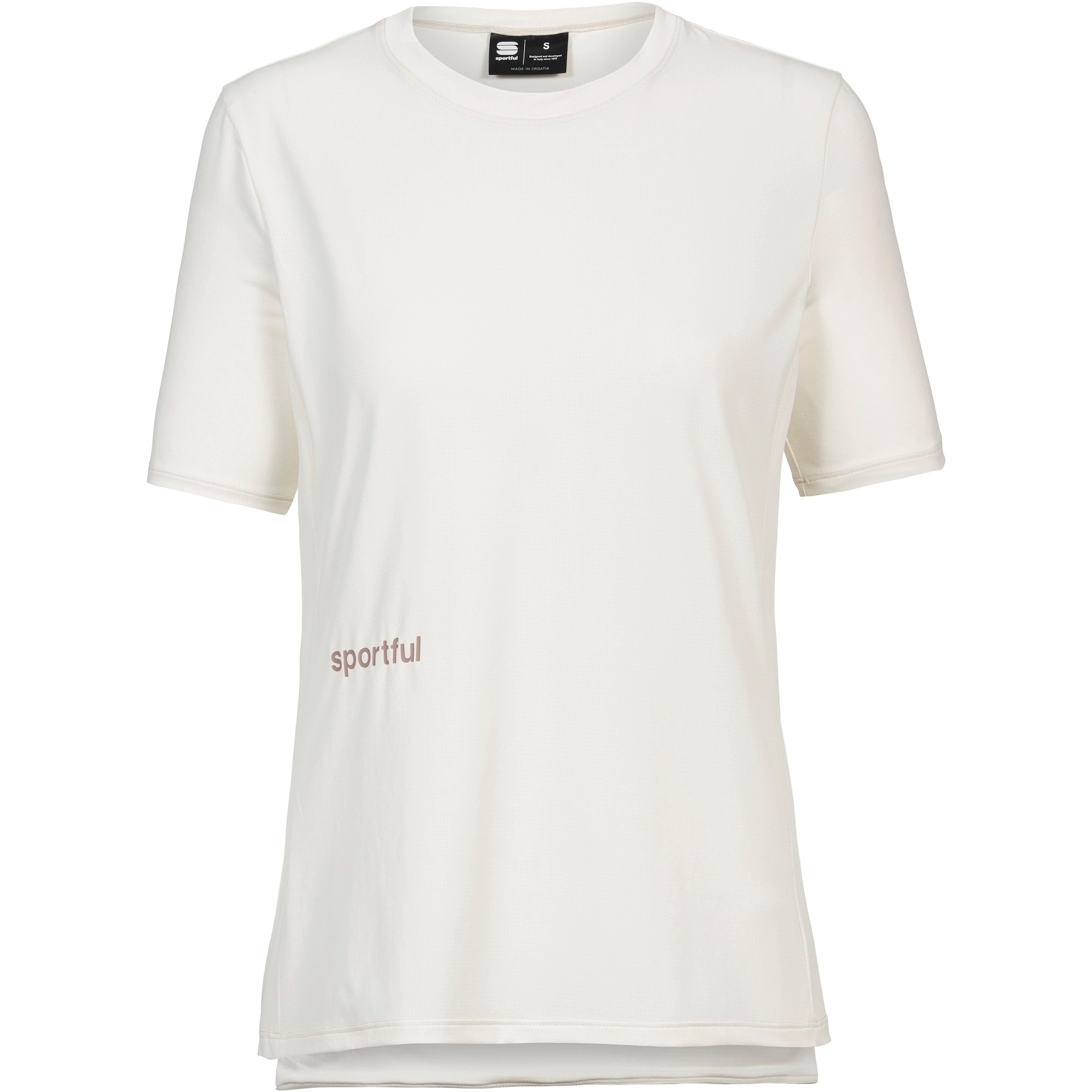 Sportful Funktionsshirt Kurzarm Rundhals Kunstfaser Weiß