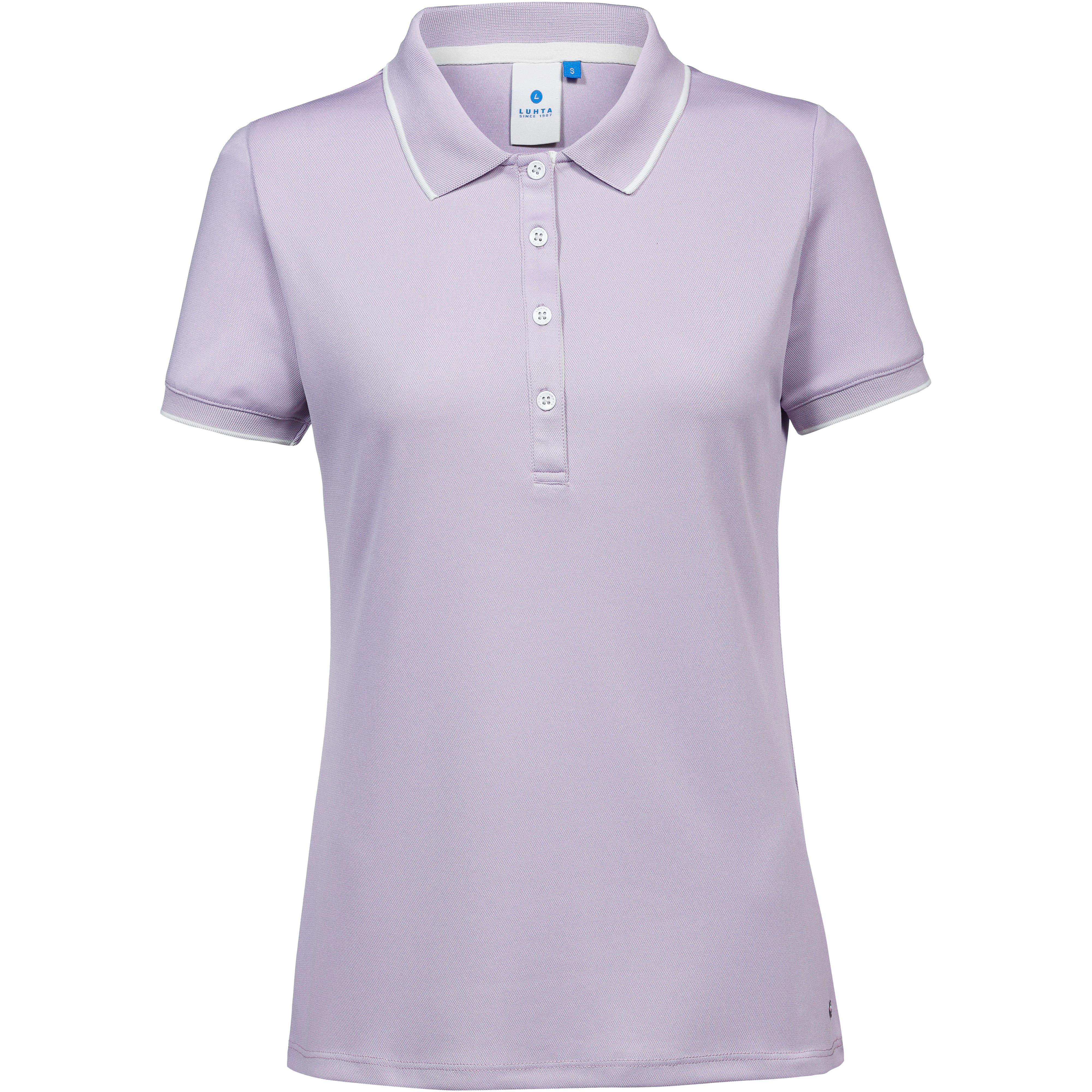 LUHTA Poloshirt Tailliert Polyester Lila