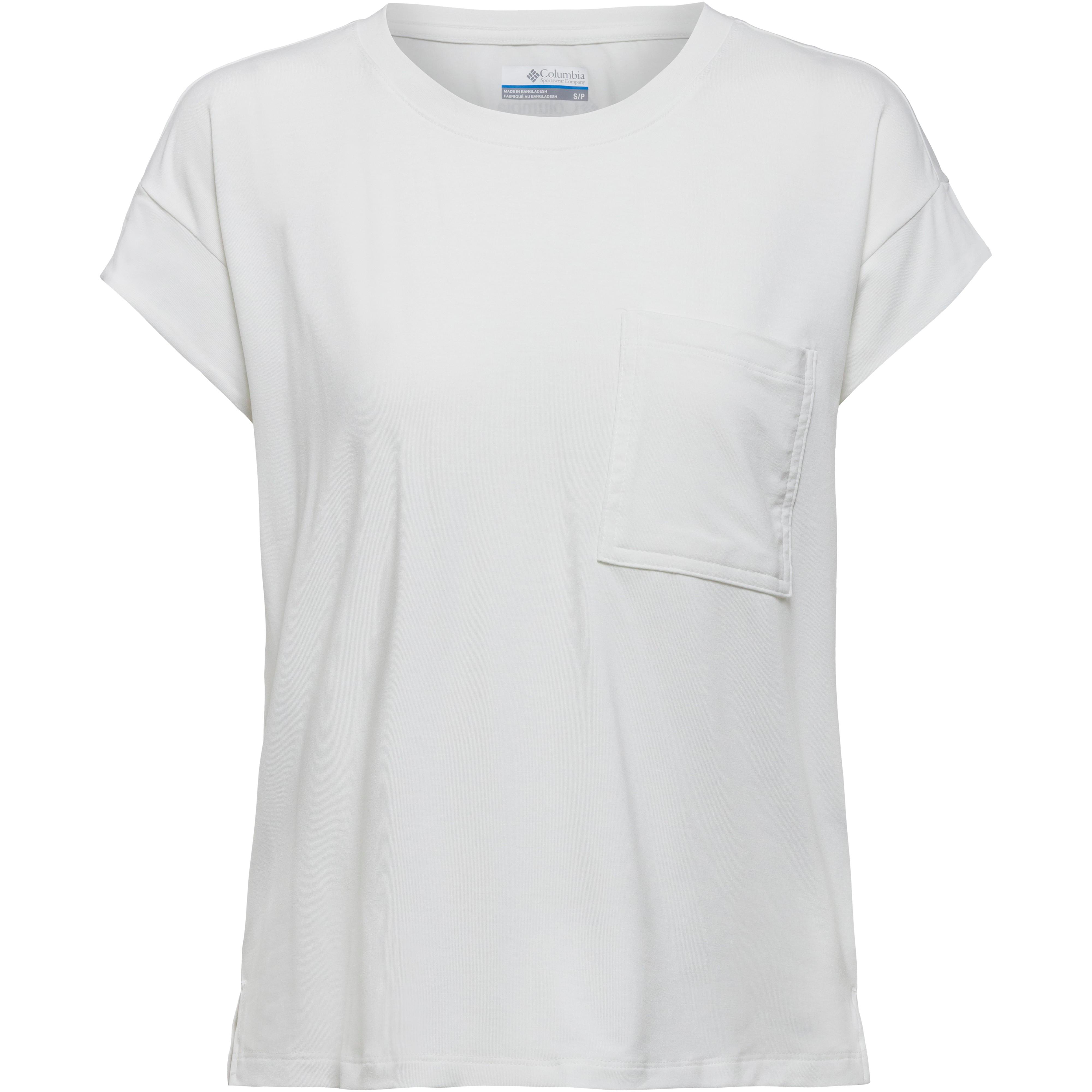 Columbia Funktionsshirt Omni-Wick Rundhalsausschnitt Mischgewebe Weiss