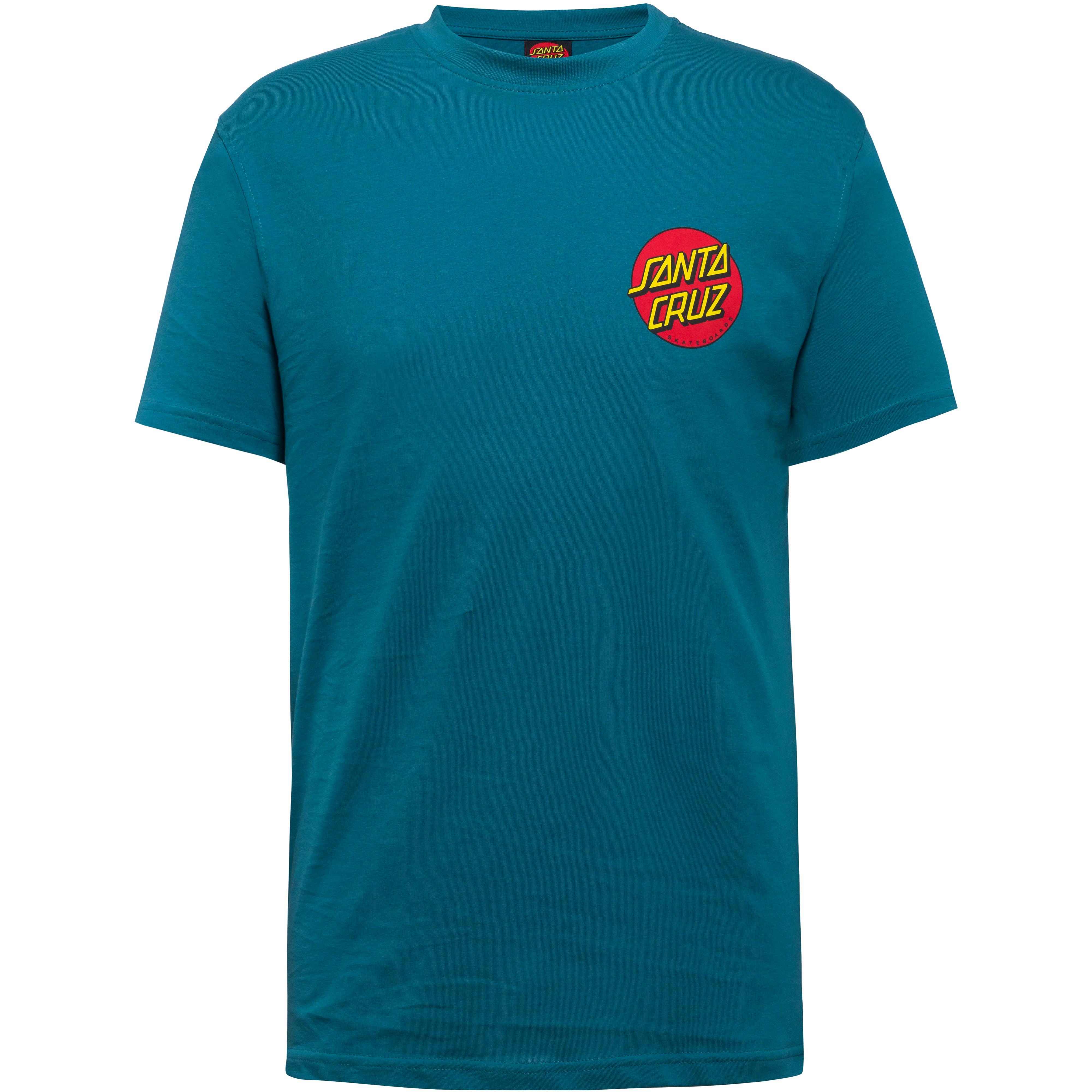 Santa Cruz T-Shirt Rundhalsausschnitt Print Bio-Baumwolle Blau