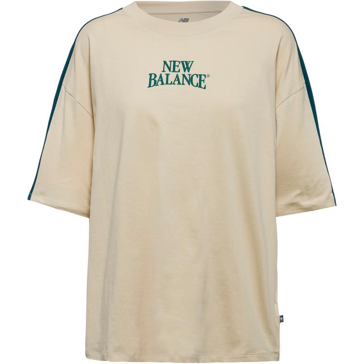 NEW BALANCE NEW BALANCE Oversize Shirt Damen - toasted sesame - 0 | SportScheck