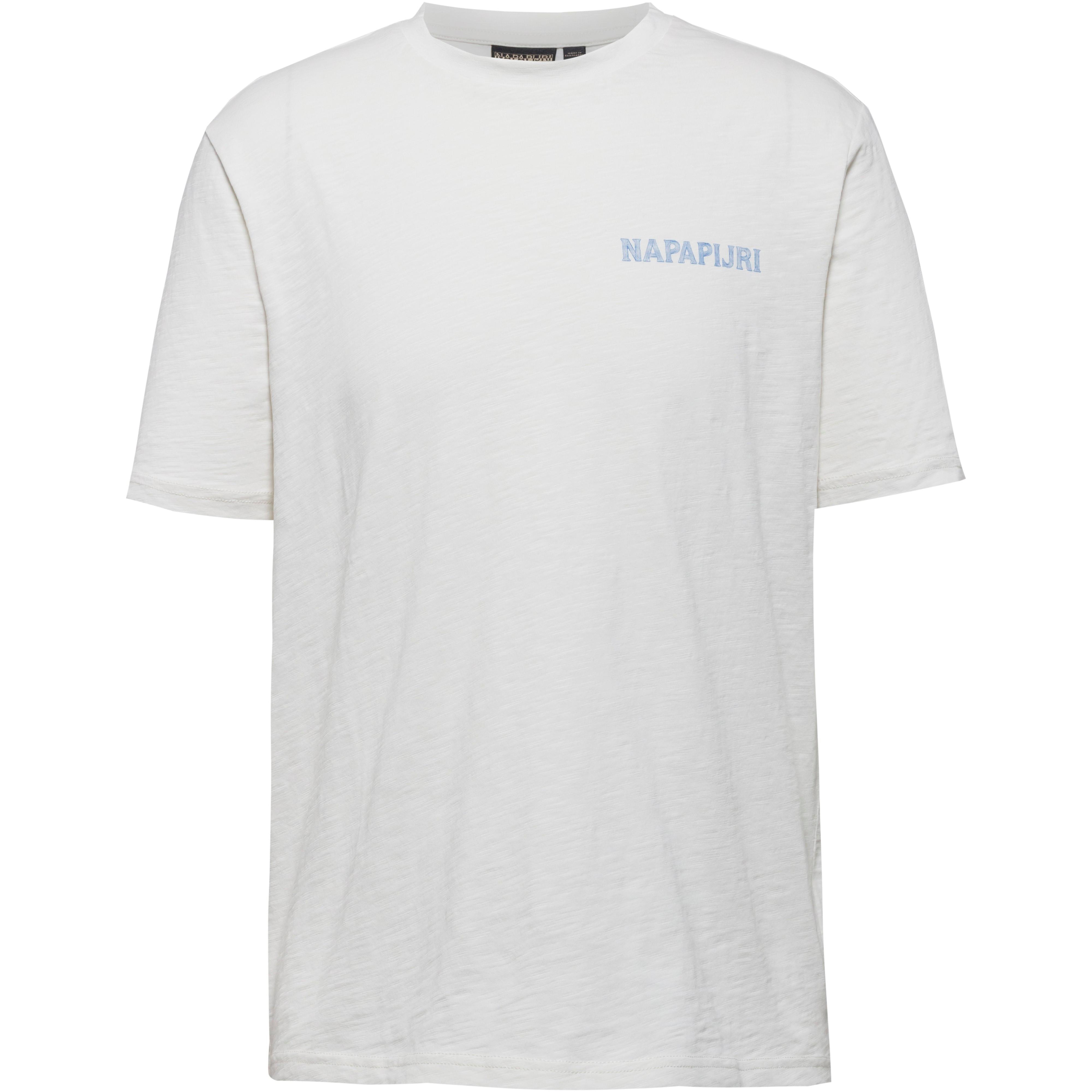 Napapijri T-Shirt Classic Print Front Baumwolle Beige