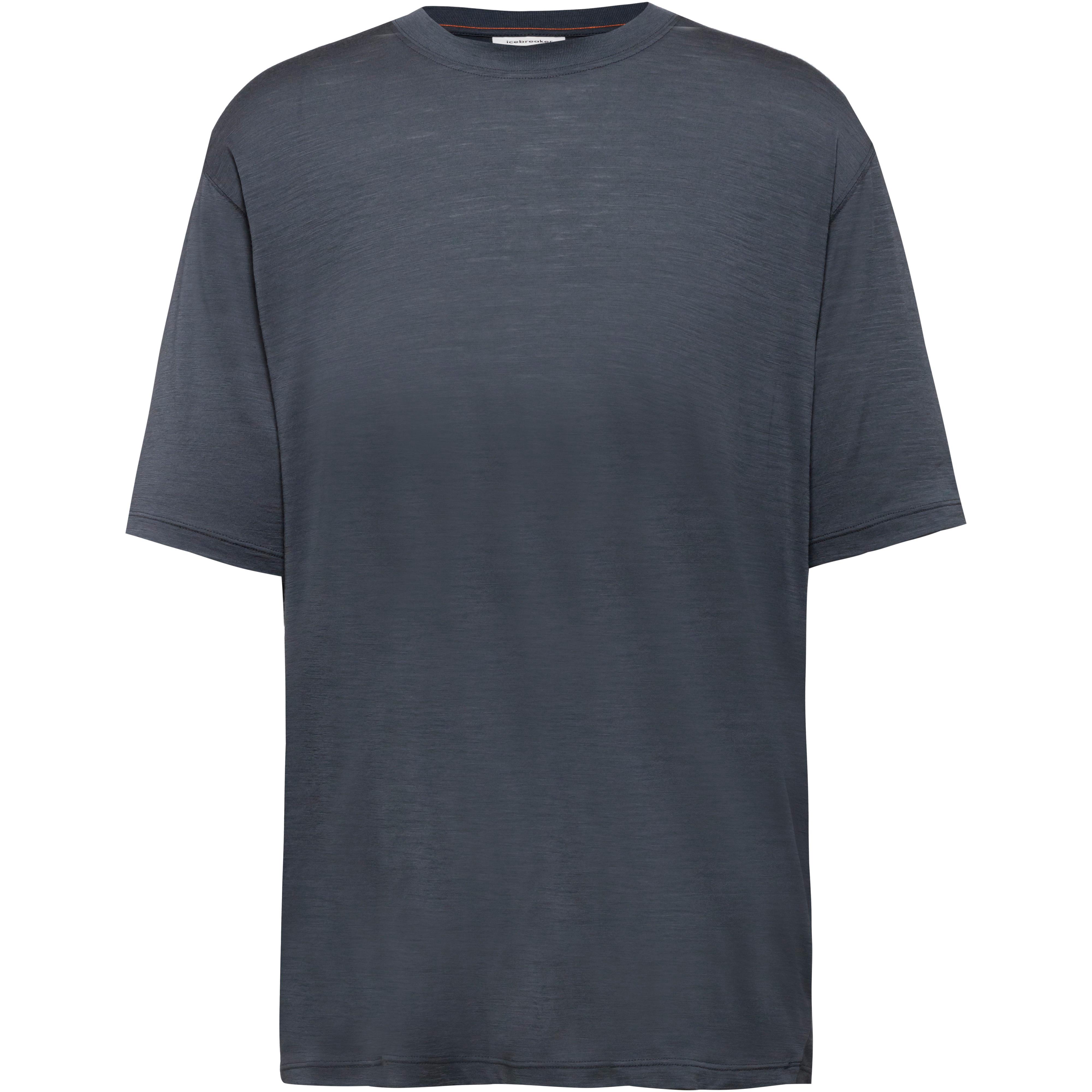 Icebreaker Funktionsshirt Kurzarm Rundhals Merinowolle Grau