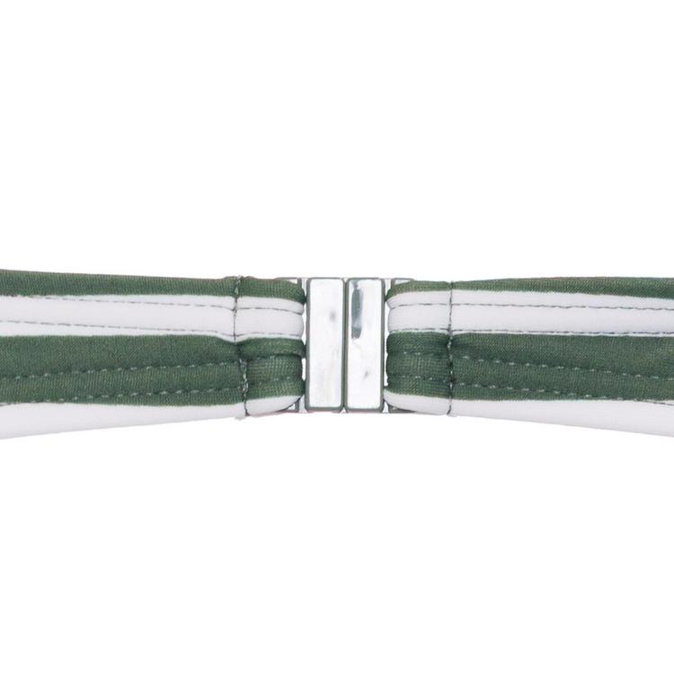 VENICE BEACH VENICE BEACH B&uuml;gel-Bandeau-Top Bikini Oberteil Damen - oliv stripe - 0 | SportScheck