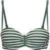 VENICE BEACH B&uuml;gel-Bandeau-Top Bikini Oberteil Damen - oliv stripe
