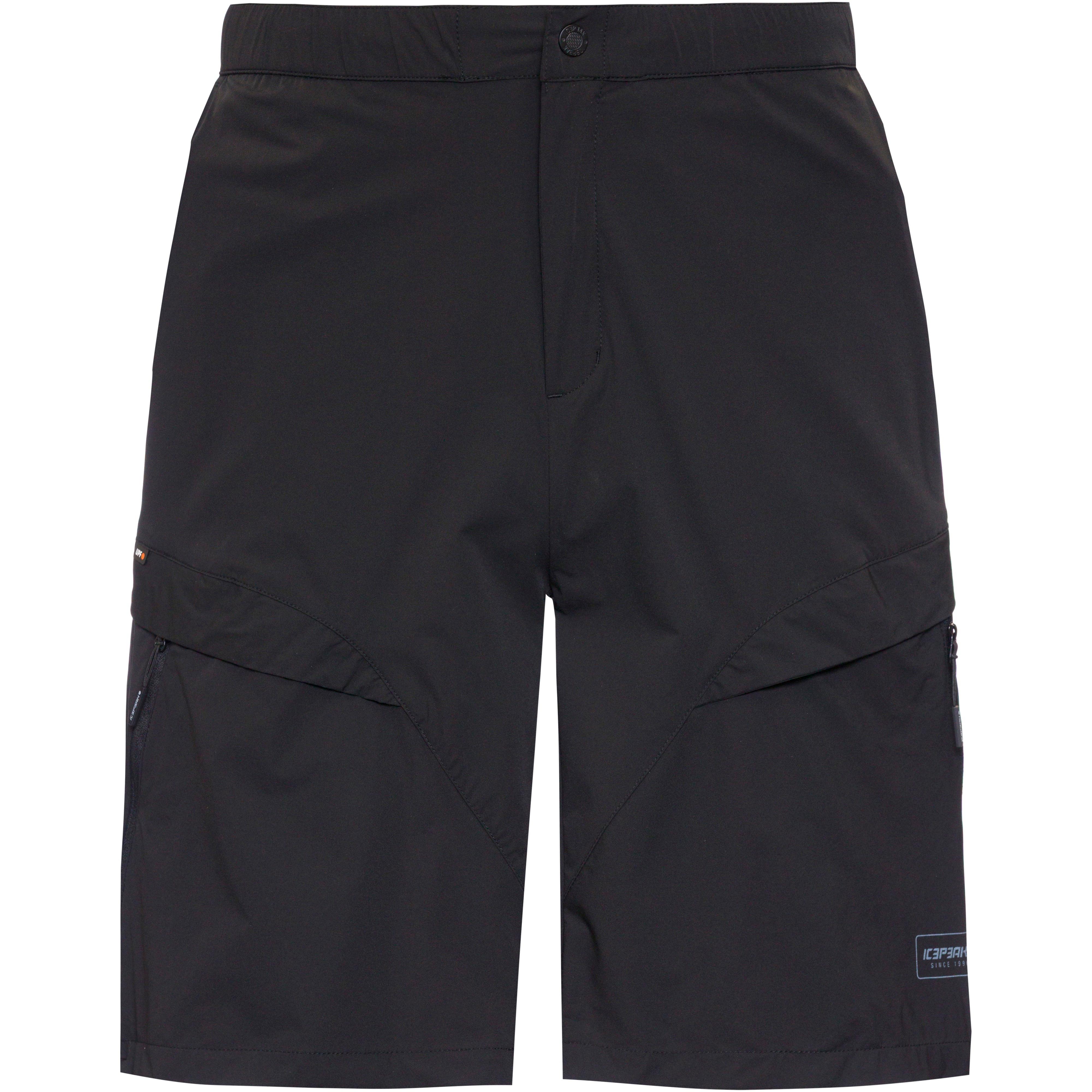 icepeak Funktionsshorts UPF 40 Stretch Polyamid-Elastan Schwarz