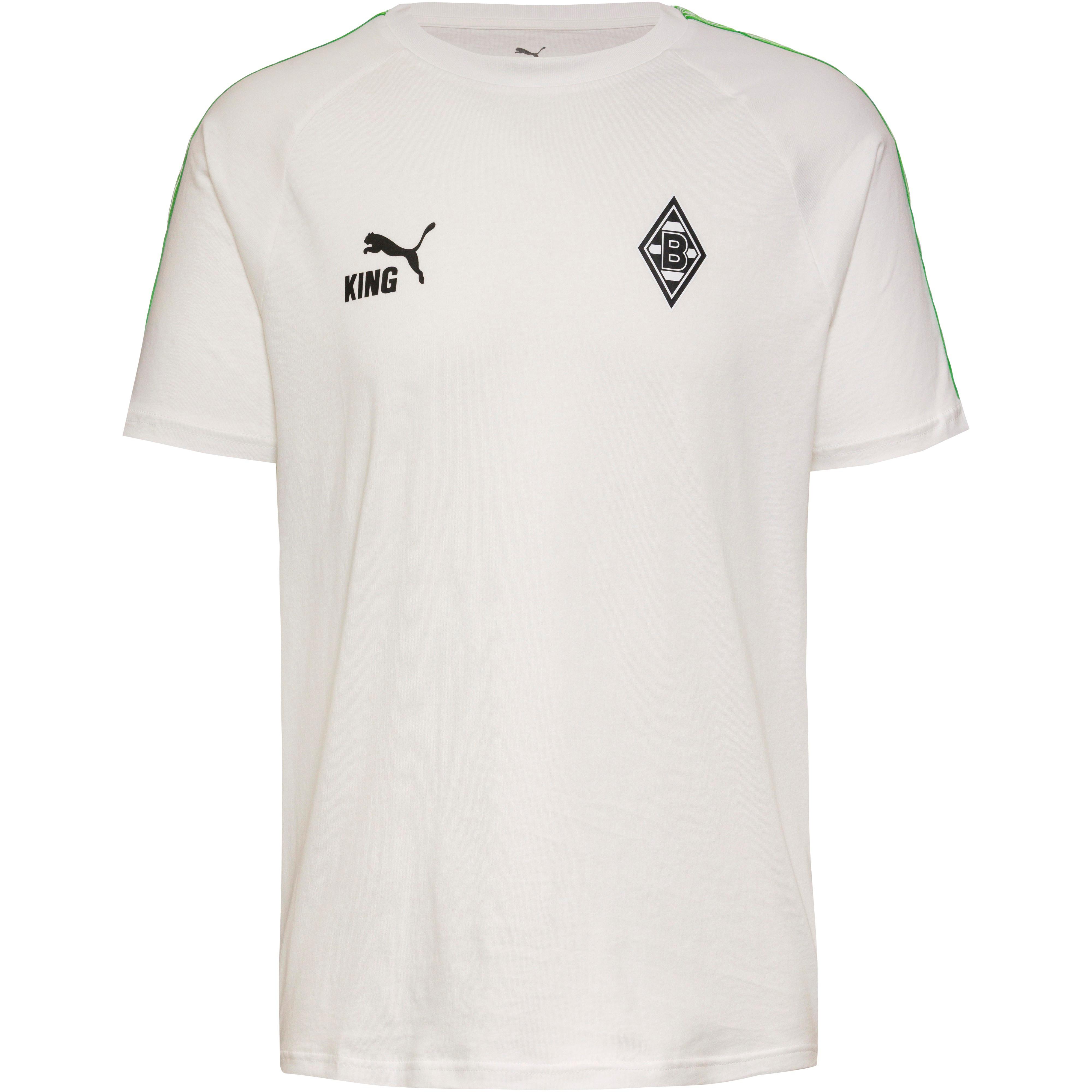 Puma T-Shirt Vereinsdetail Raglanärmel Weiß