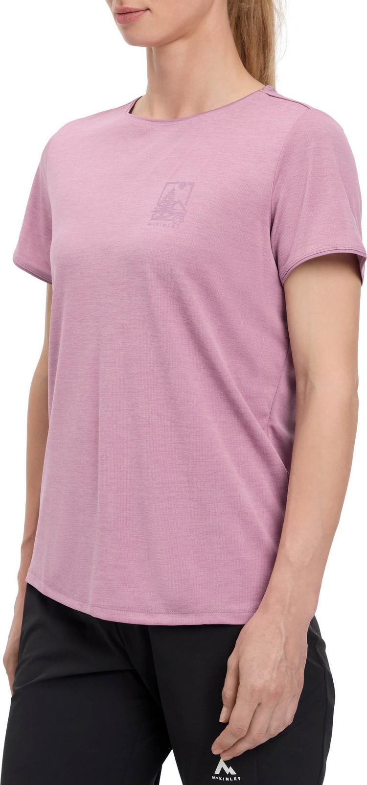 McKinley McKinley Hunu II Funktionsshirt Damen - melange-rose dark-vi - 0 | SportScheck