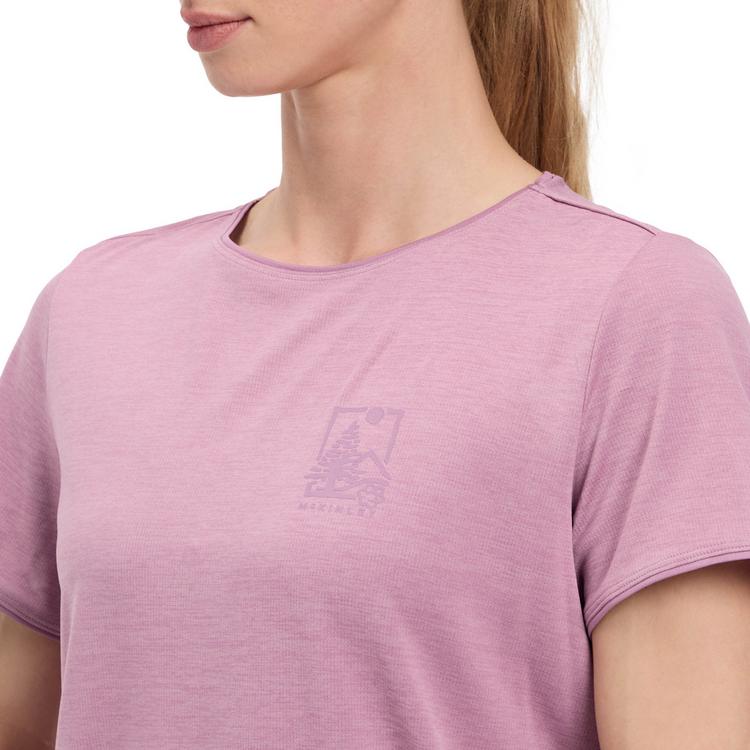 McKinley McKinley Hunu II Funktionsshirt Damen - melange-rose dark-vi - 3 | SportScheck