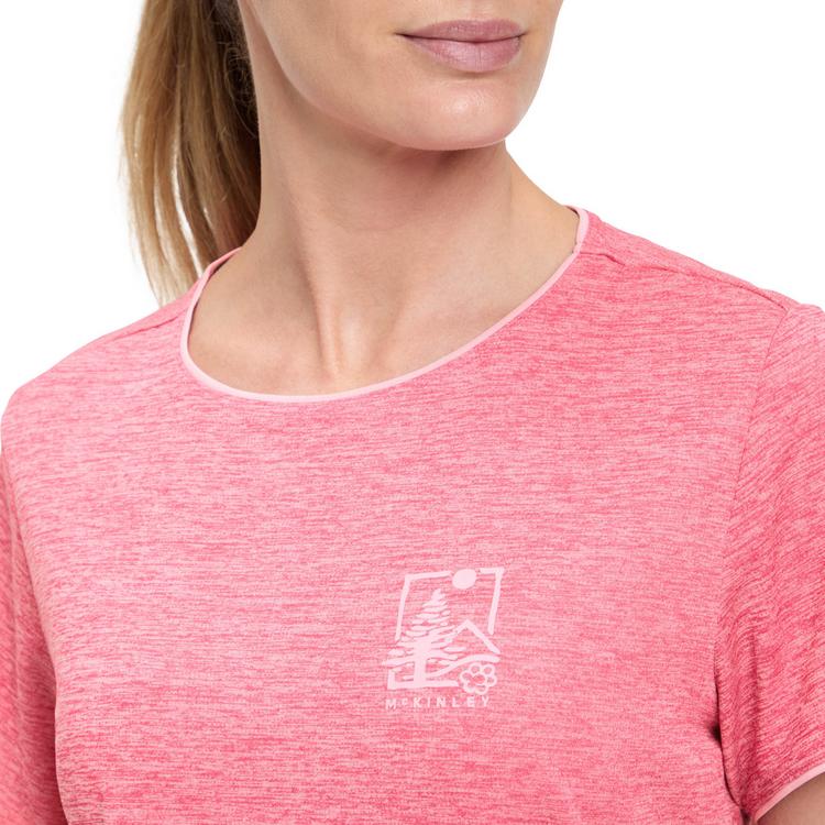 McKinley McKinley Hunu II Funktionsshirt Damen - melange-pink dark-pi - 3 | SportScheck