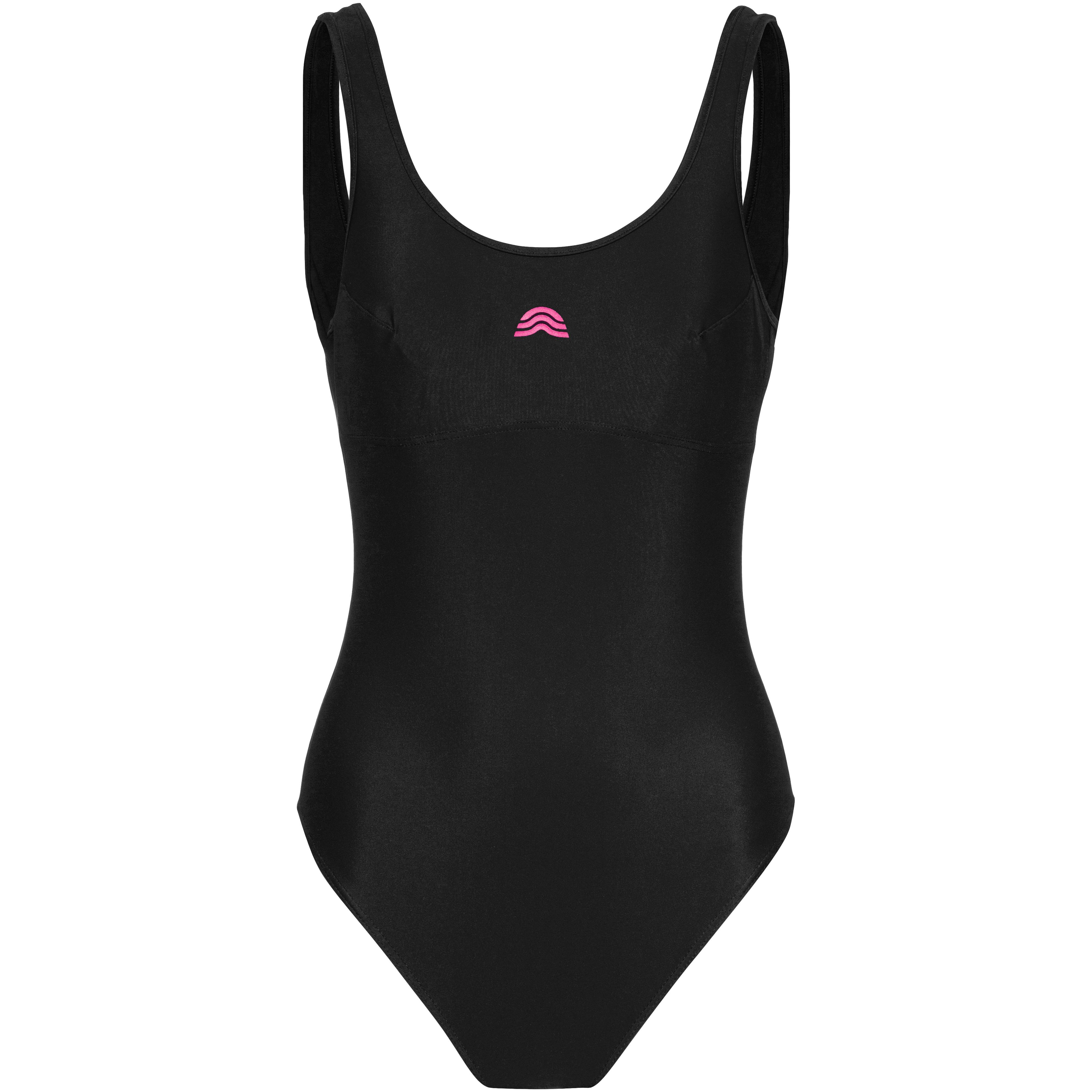 AQUARAPID Badeanzug Ringerrücken Cut-out Lycra Schwarz