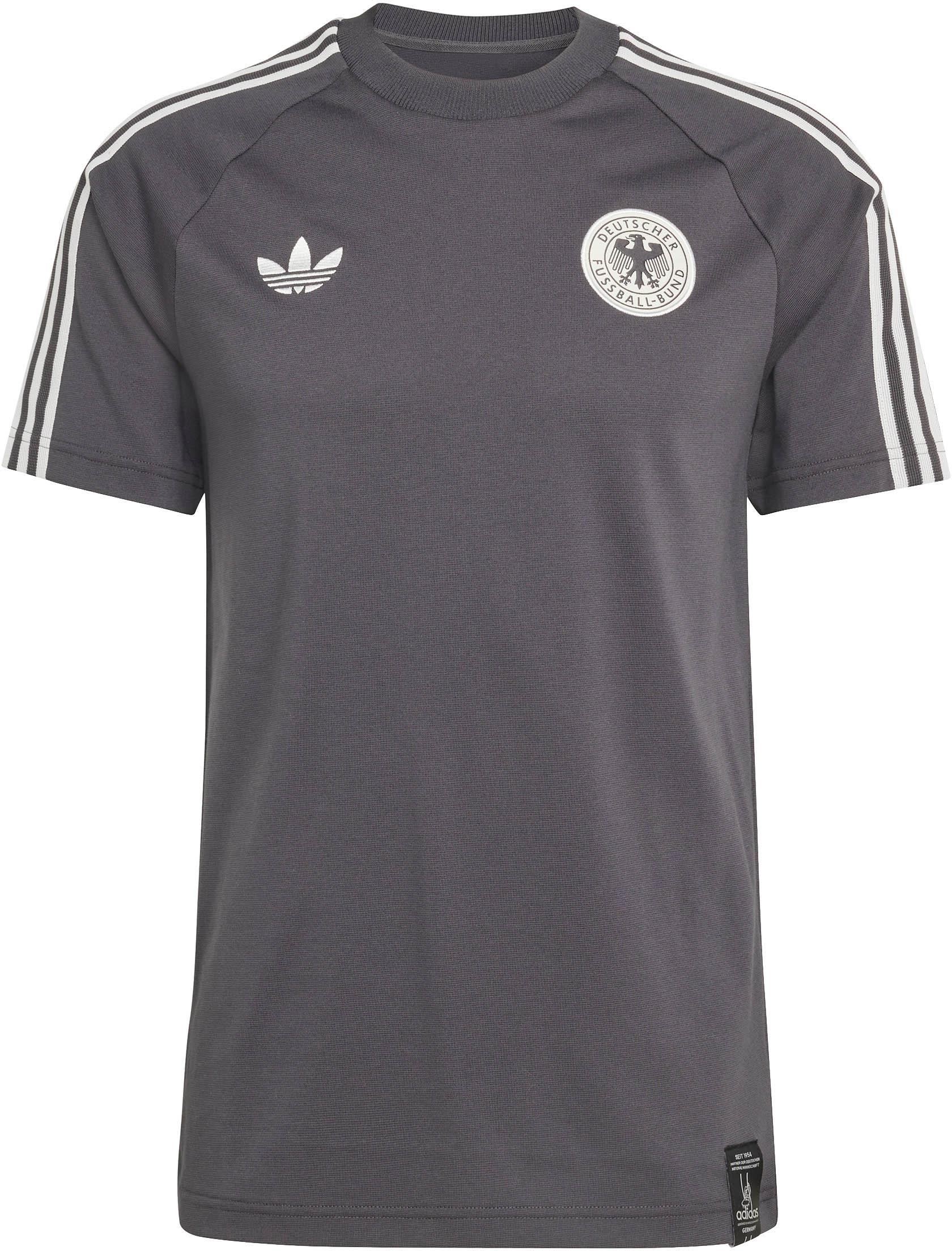 Adidas T-Shirt DFB Fanshirt Raglanärmel Baumwolle-Polyester Schwarz