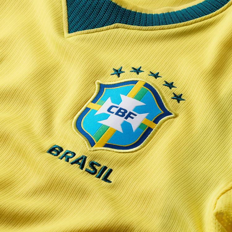 Nike Nike BRASILIEN STAD HOME Teamtrikot Kinder - canary-light menta-geode teal - 0 | SportScheck