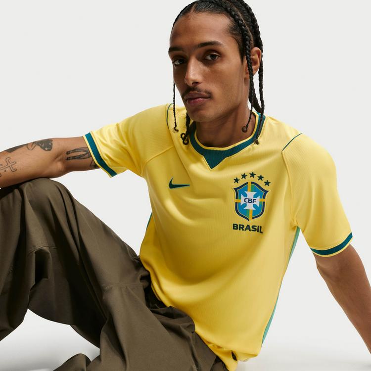 Nike Nike BRASILIEN HOME Teamtrikot Herren - canary-light menta-geode teal - 2 | SportScheck