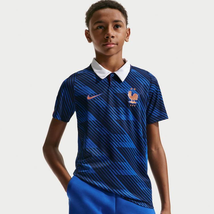 Nike Nike WM 2026 Frankreich Heim Teamtrikot Kinder - game royal-metallic copper - 3 | SportScheck