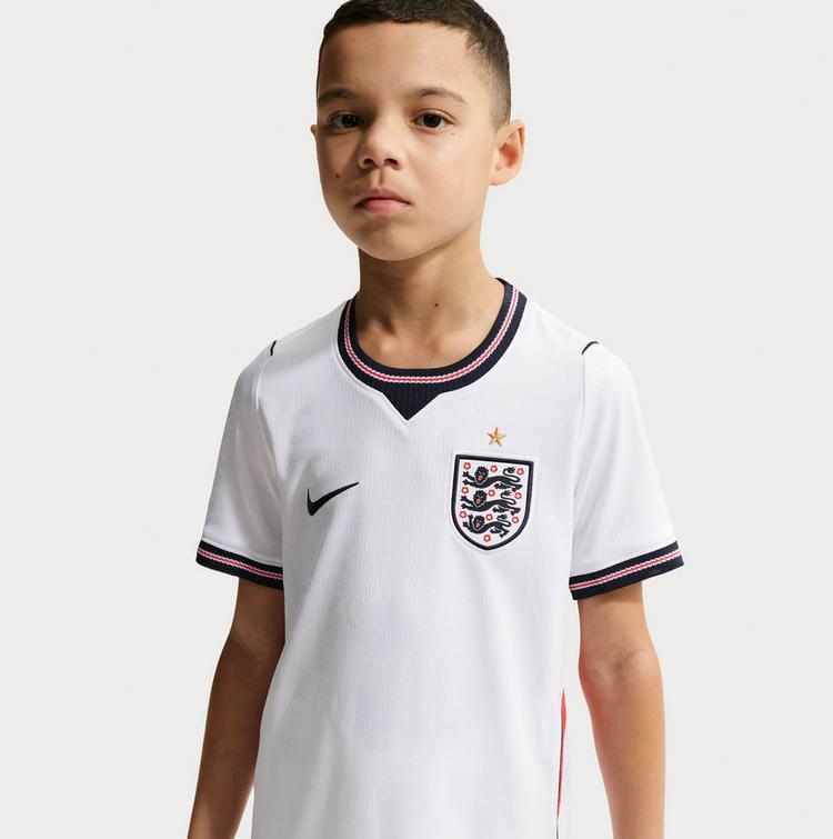 Nike Nike ENGLAND HOME Teamtrikot Kinder - white-speed red-obsidian-obsidian - 4 | SportScheck
